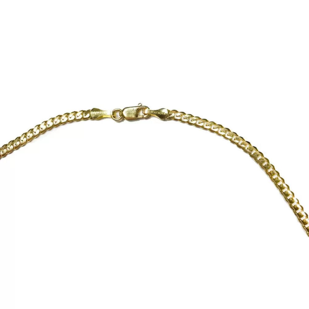 Cadena Curb Clásica en Oro Amarillo 14K - Diseño Exclusivo de Kate Alexandra para Colgantes Elegantes