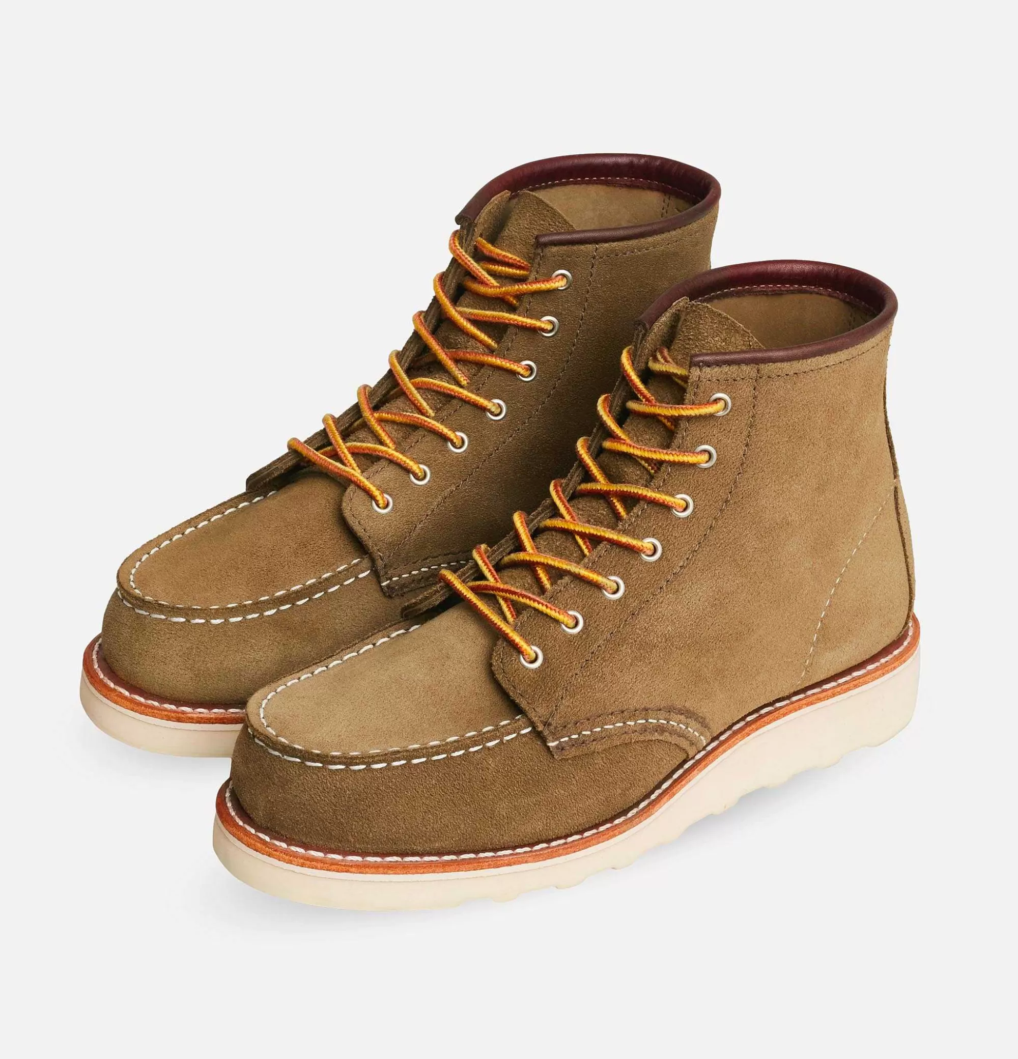 Botas de Trabajo Red Wing para Mujer - Modelo 3377 Punta Mocasín en Oliva, Calzado Resistente con Estilo Duradero