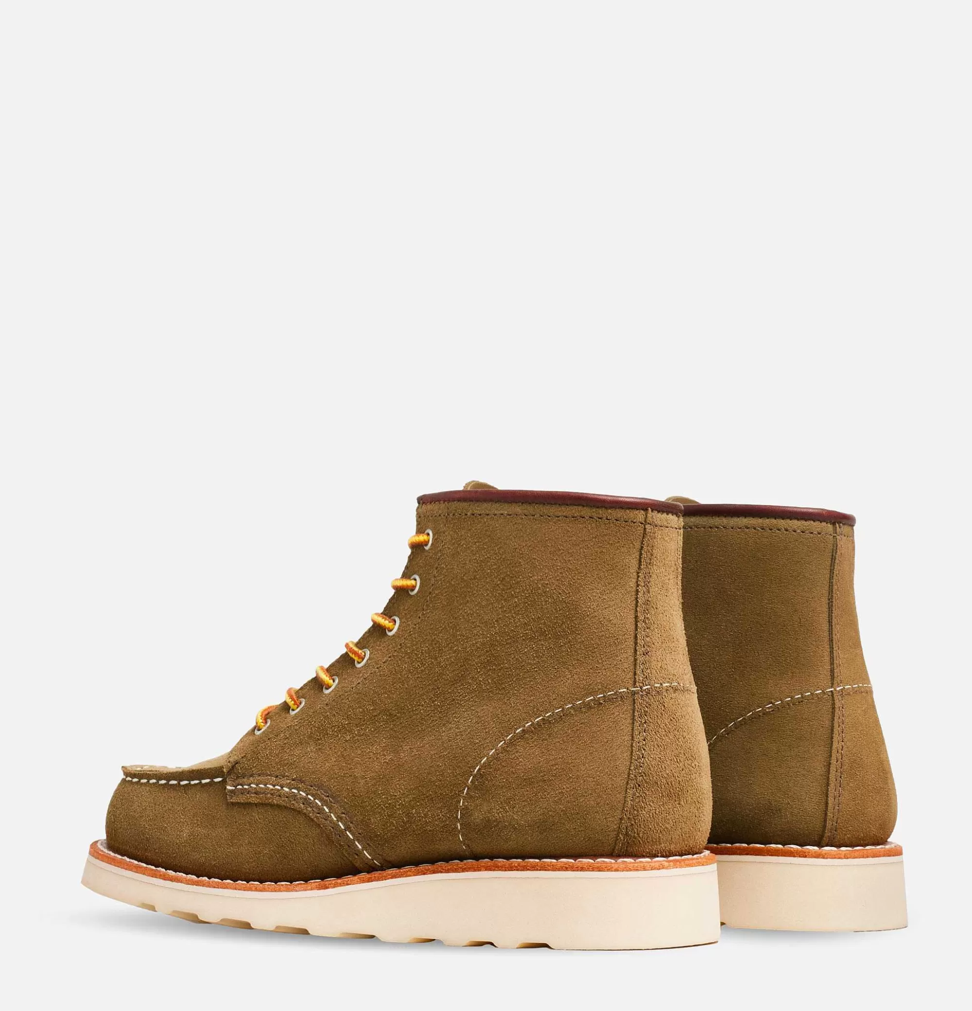 Botas de Trabajo Red Wing para Mujer - Modelo 3377 Punta Mocasín en Oliva, Calzado Resistente con Estilo Duradero