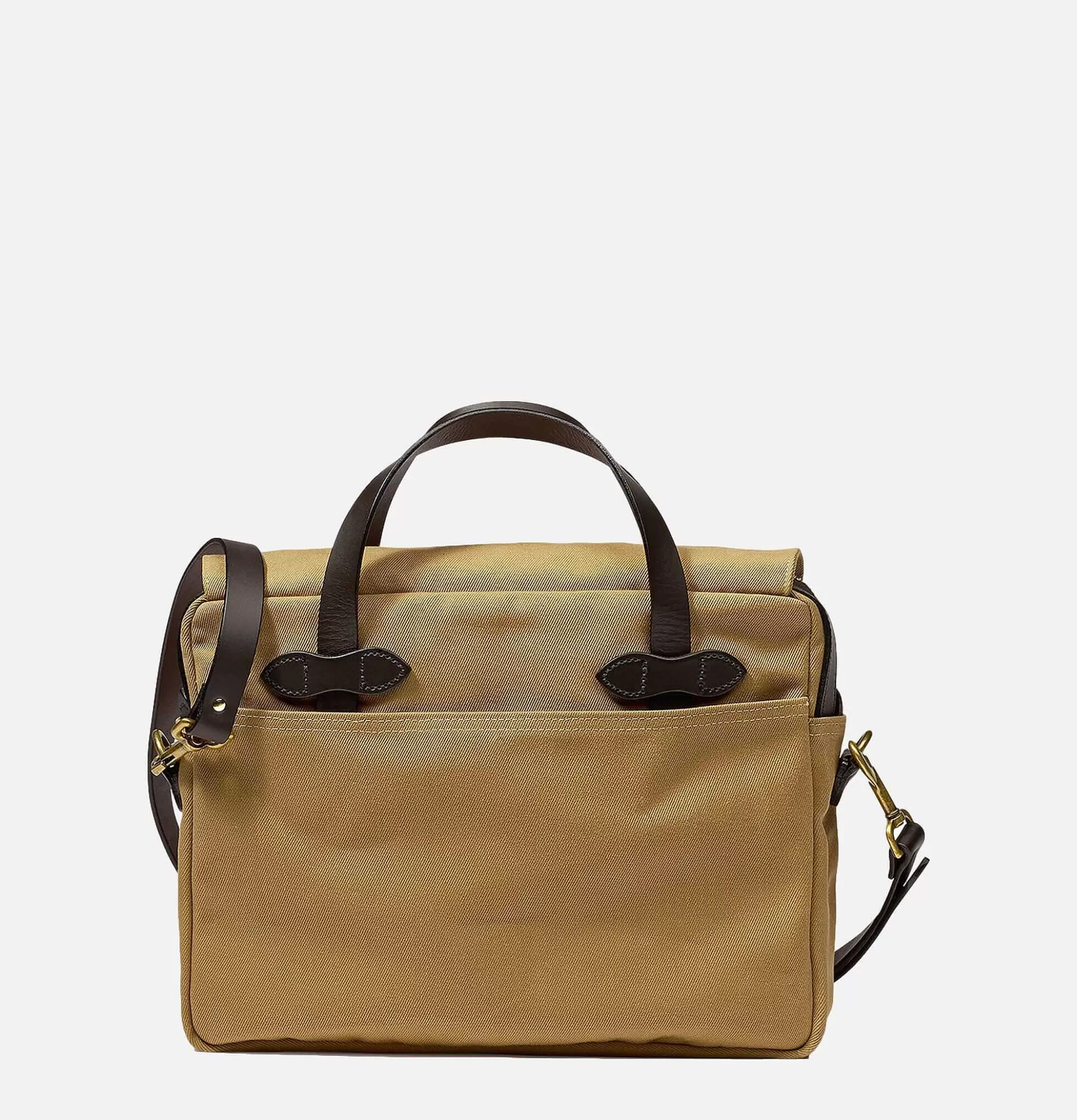 Maletín Clásico FILSON en Cuero Envejecido - Bandolera Duradera Modelo 70256 Color Arena