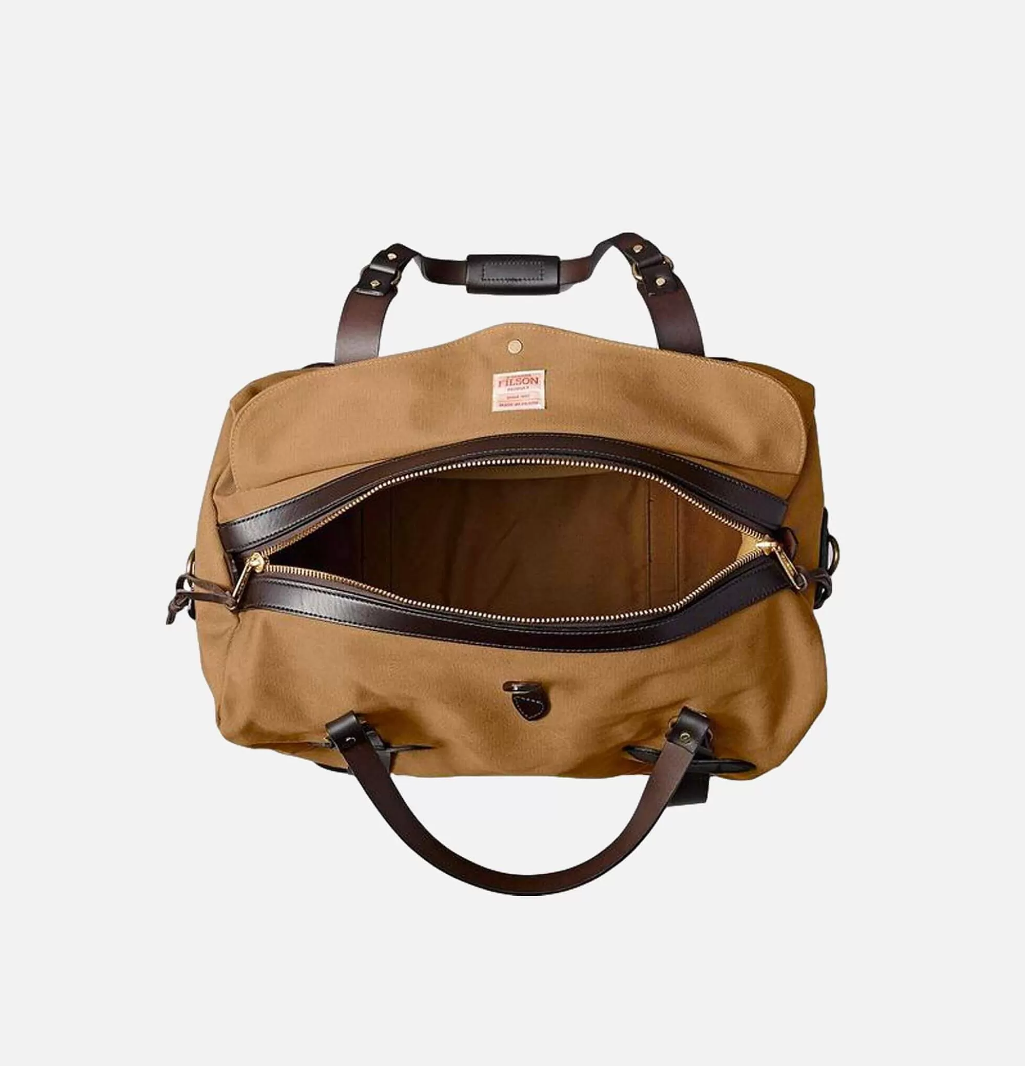 FILSON - Bolsa de Viaje Mediana en Tono Arena Duradero - Equipaje Versátil para Aventuras Diarias