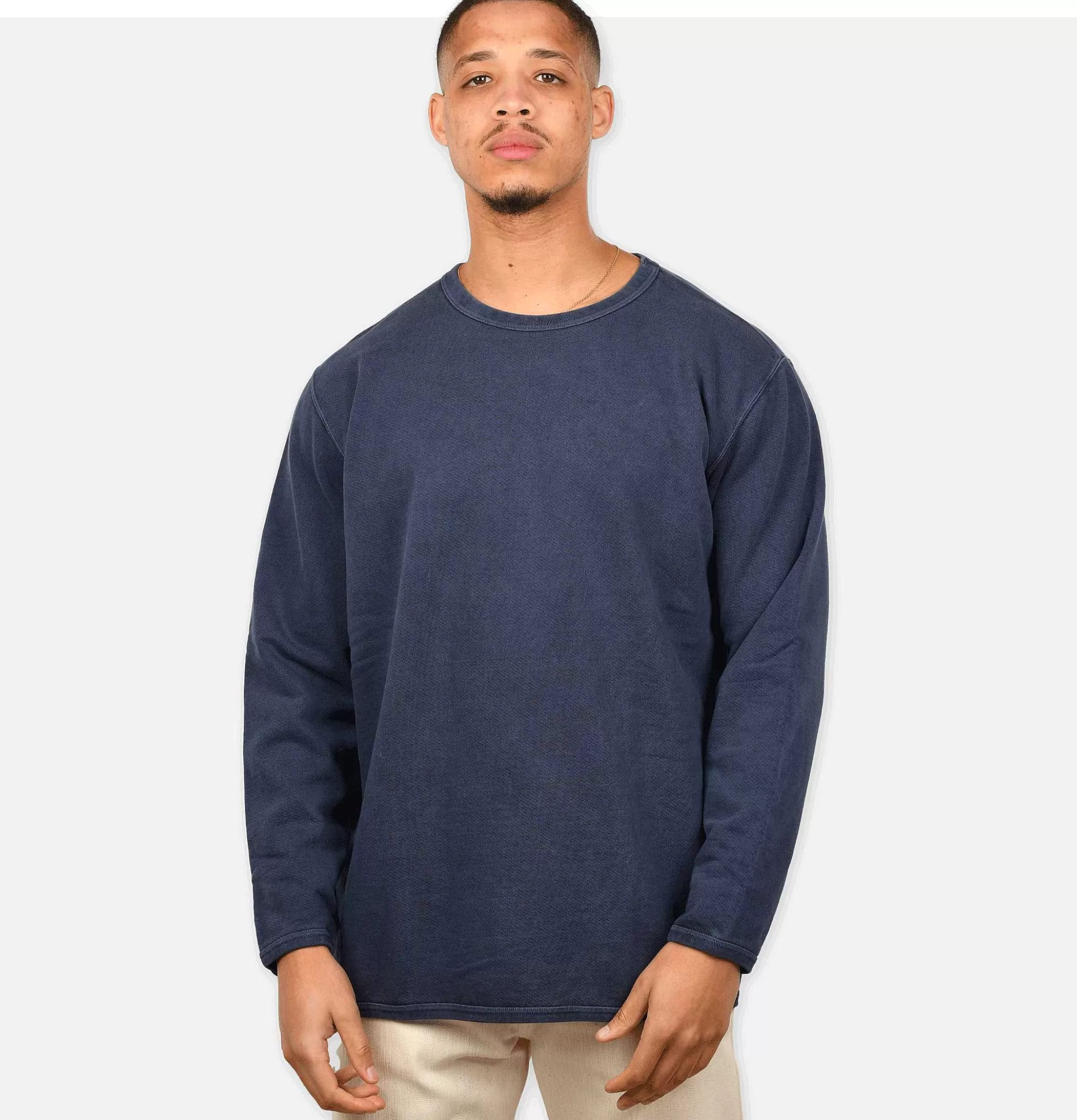 GOOD ON Sudadera Premium Manga Larga 9oz - Azul Marino | Conjunto Deportivo con Pantalones y Forro Polar Confortable