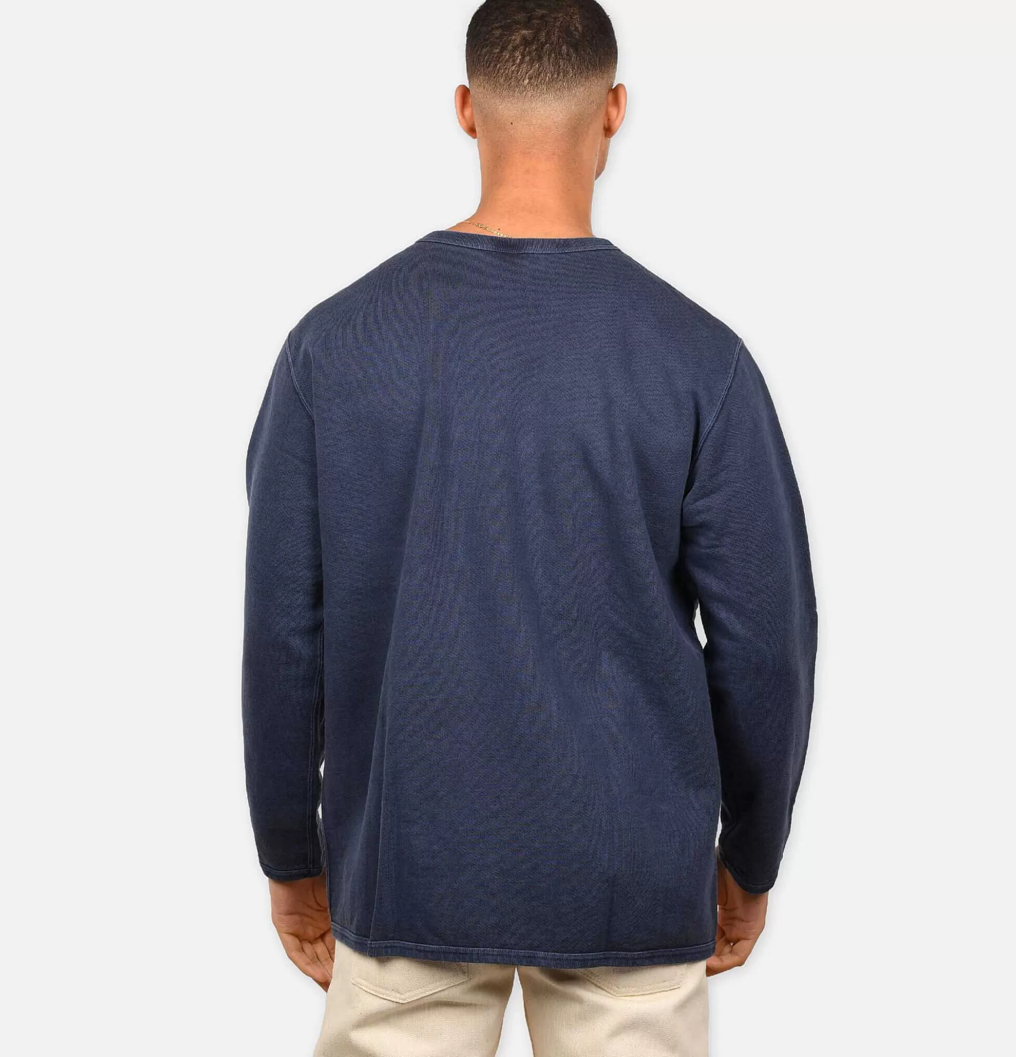 GOOD ON Sudadera Premium Manga Larga 9oz - Azul Marino | Conjunto Deportivo con Pantalones y Forro Polar Confortable