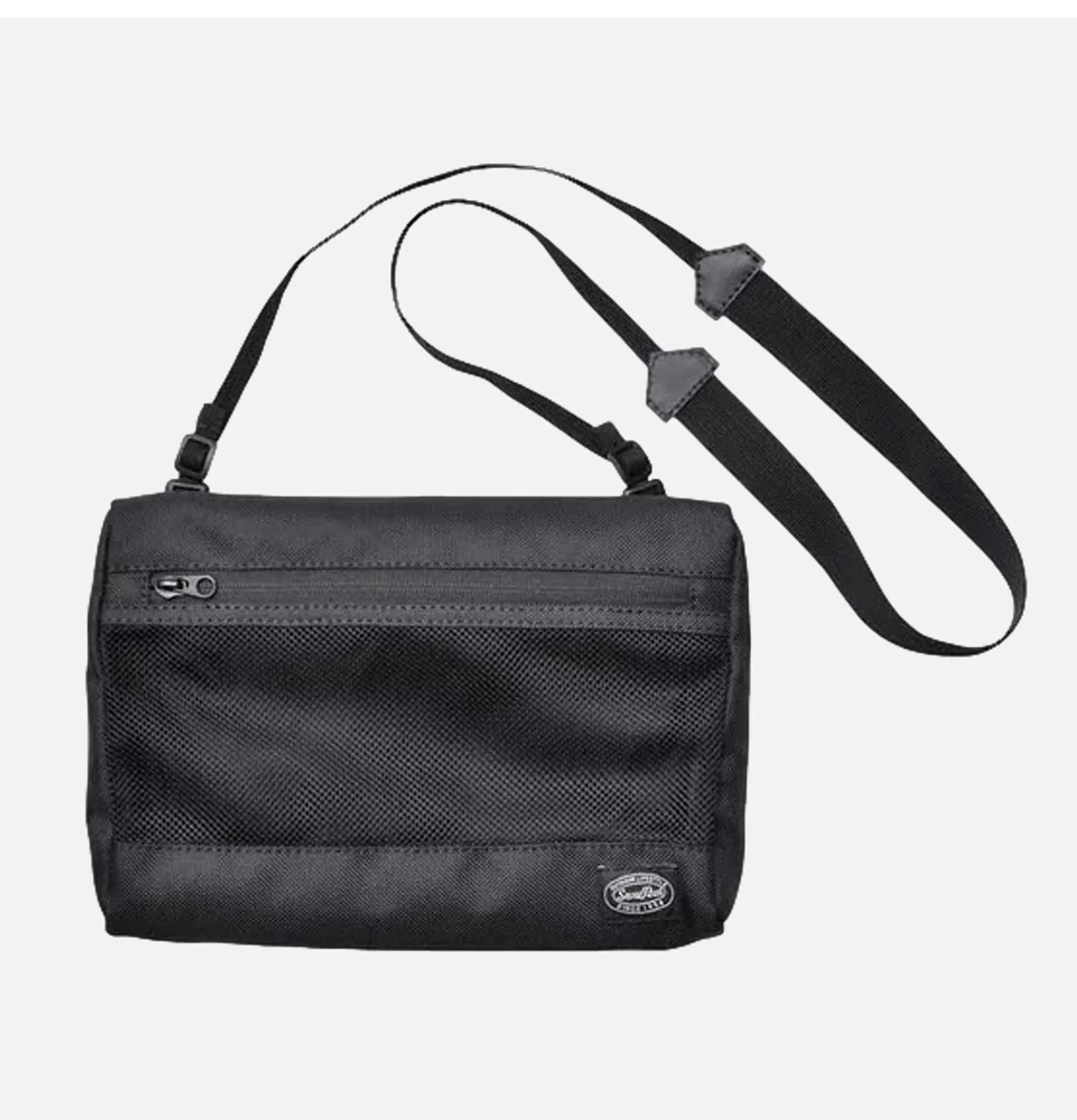 SNOW PEAK - Bandolera Deportiva en Malla Transpirable, Color Negro ★ Estilo Urbano y Práctica para el Día a Día