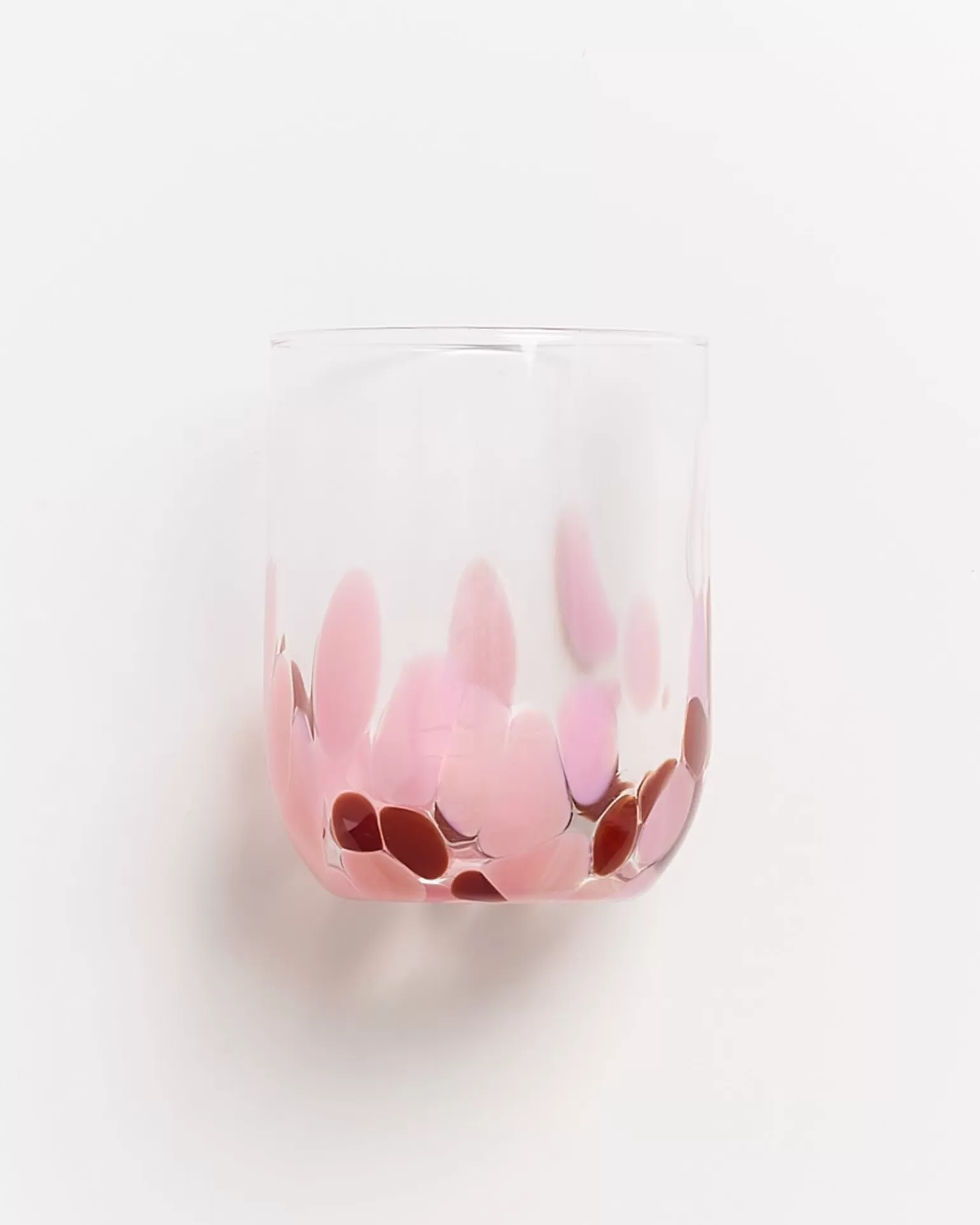 Alojamiento Económico Miio Alegria - Vasos Grandes con Diseño Exclusivo en Forma de Gota y Tono Ámbar Rosado | Precio Accesible