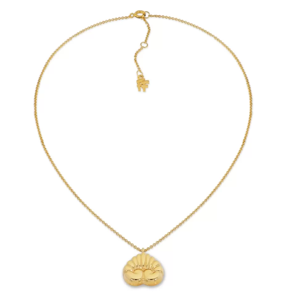 Collar Corto Folli Follie Colección Arcaica - Oro Laminado con Detalle Anthemion para Mujer