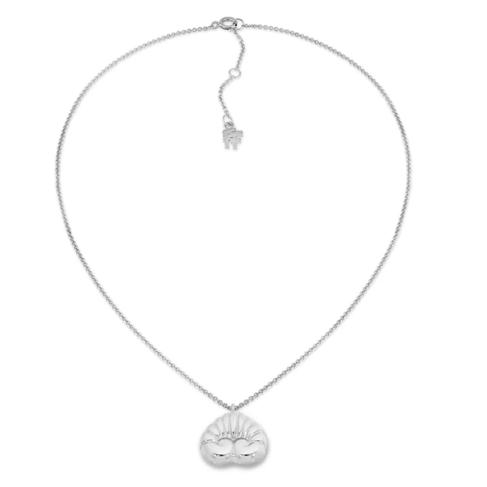 Collar Folli Follie Mujer - Plata Luminosa con Detalle Anthemion Clásico