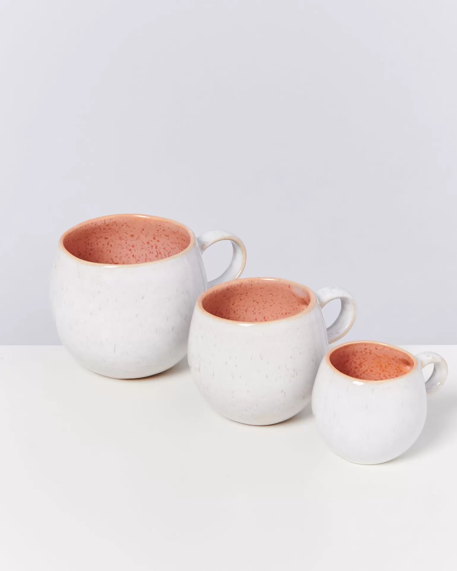 Juego Exclusivo de 6 Tazas Compactas Miio Areia - Diseño Rosado Pastel by Outlet Motel