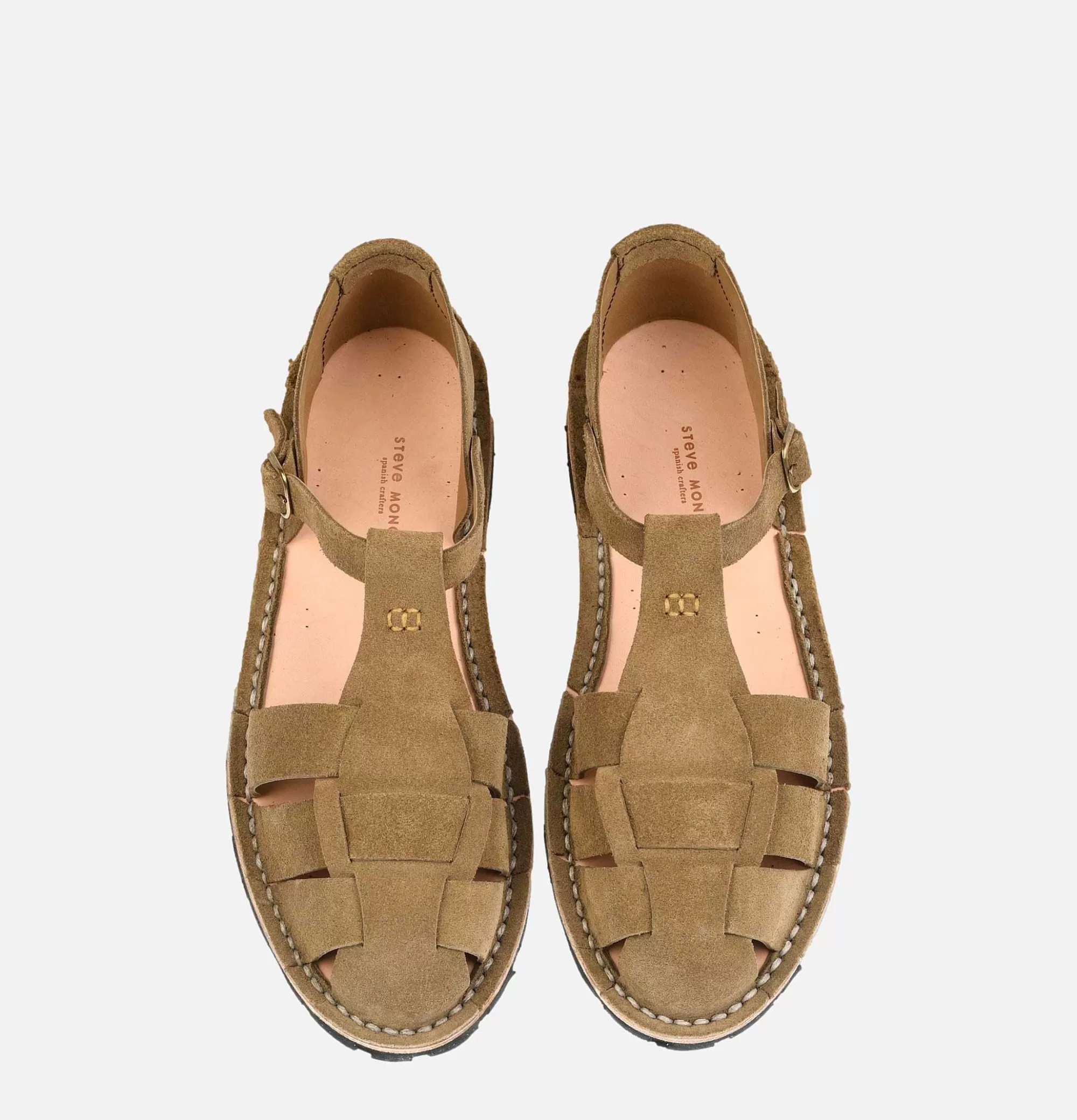 Sandalias Artesanales STEVE MONO para Hombre - Modelo 10-01 - Calzado de Verano en Cuero con Confort Premium