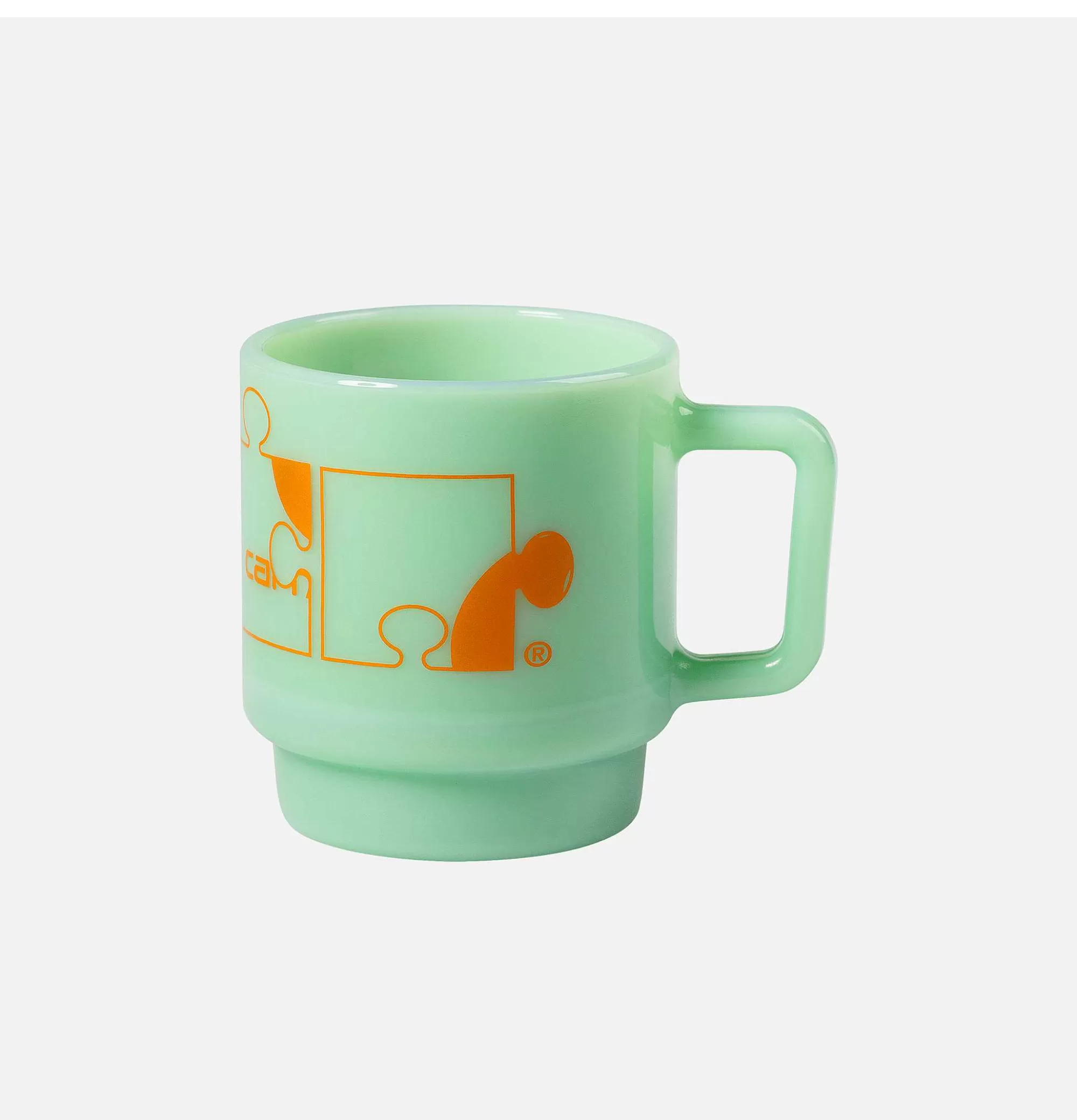 Taza de cristal con diseño ensamblado CARHARTT WIP - Edición Maison en tono jade