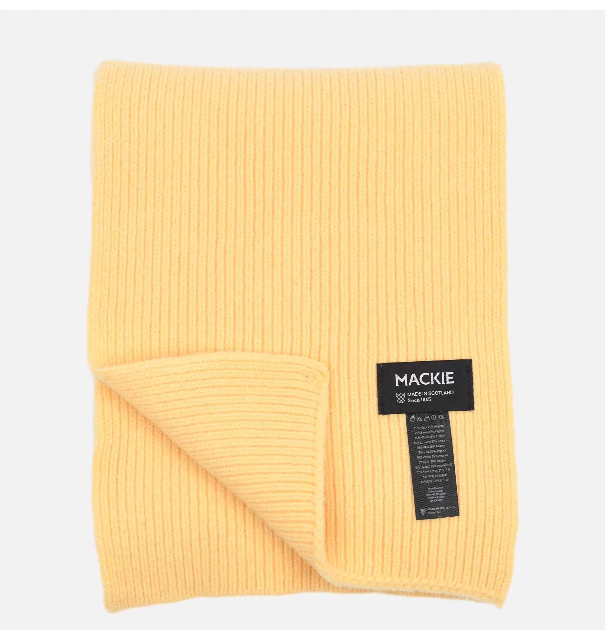 ROBERT MACKIE - Bufanda Geelongora Limón | Accesorios de Invierno con Estilo • Guantes • Gorros • Colección Esencial