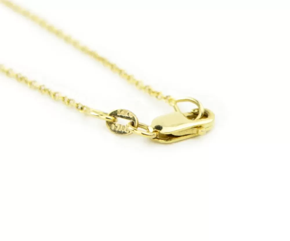 Colgantes Elegantes | Collar Barra Kate Alexandra con Diamantes y Diseño Onda Tropical en Oro Amarillo de 14K