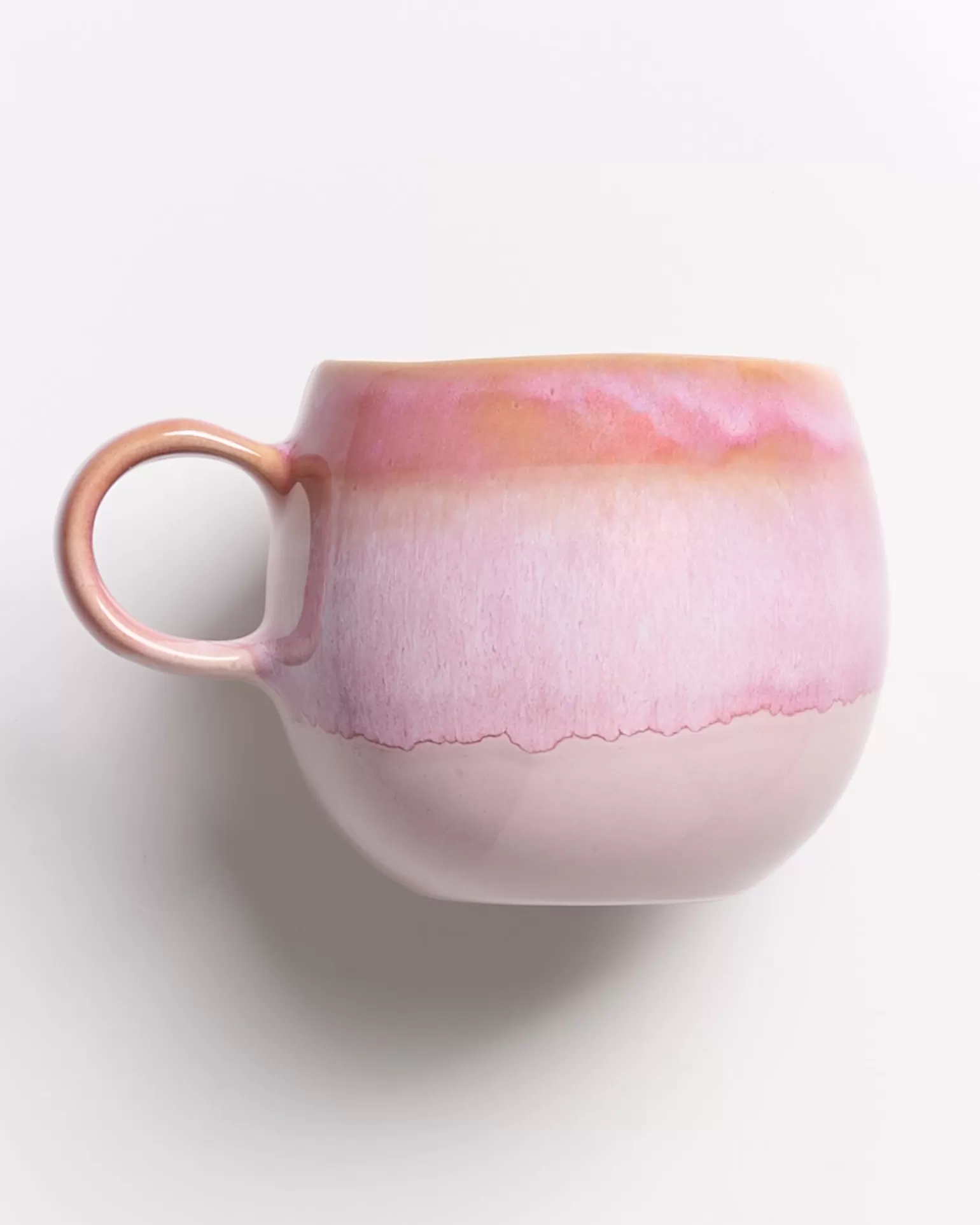 Tazas Extra Grandes Miio Bica - Juego de 4, Diseño Exclusivo Fashion Motel en Tono Rosa Suave