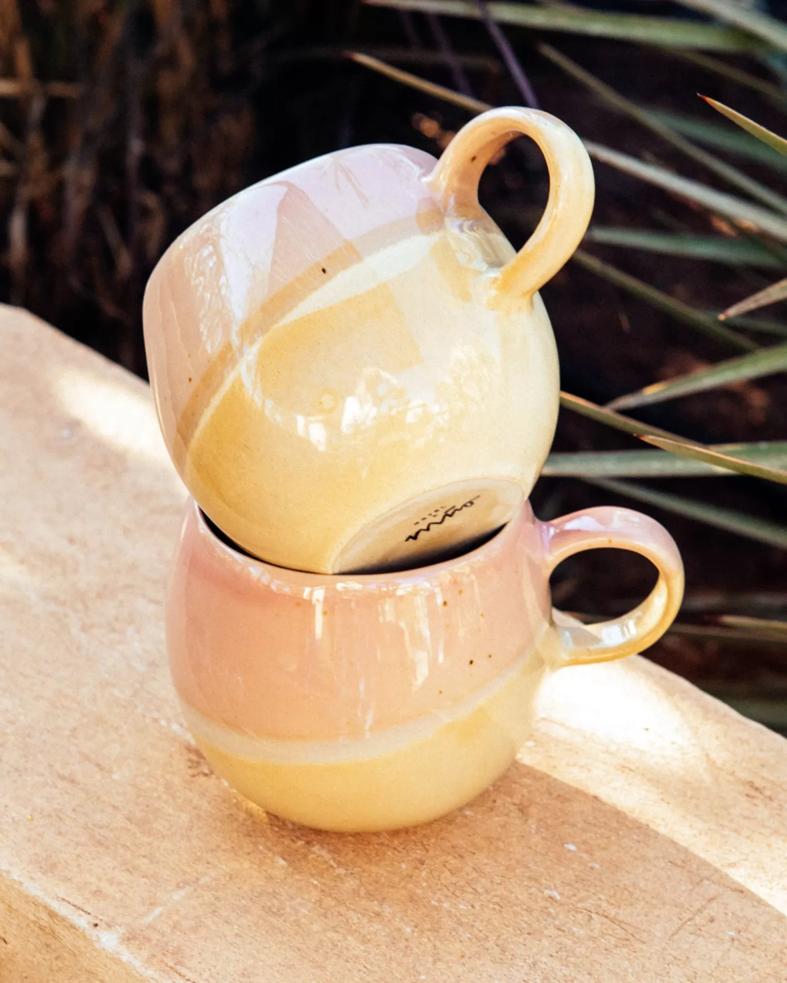 Juego de 6 Tazas Miio Bica - Rosa Melocotón y Crema Nublada | Diseño Premium para Cafetería 

(Nota: Esta versión en español utiliza variaciones léxicas naturales, combinación cromática poética 