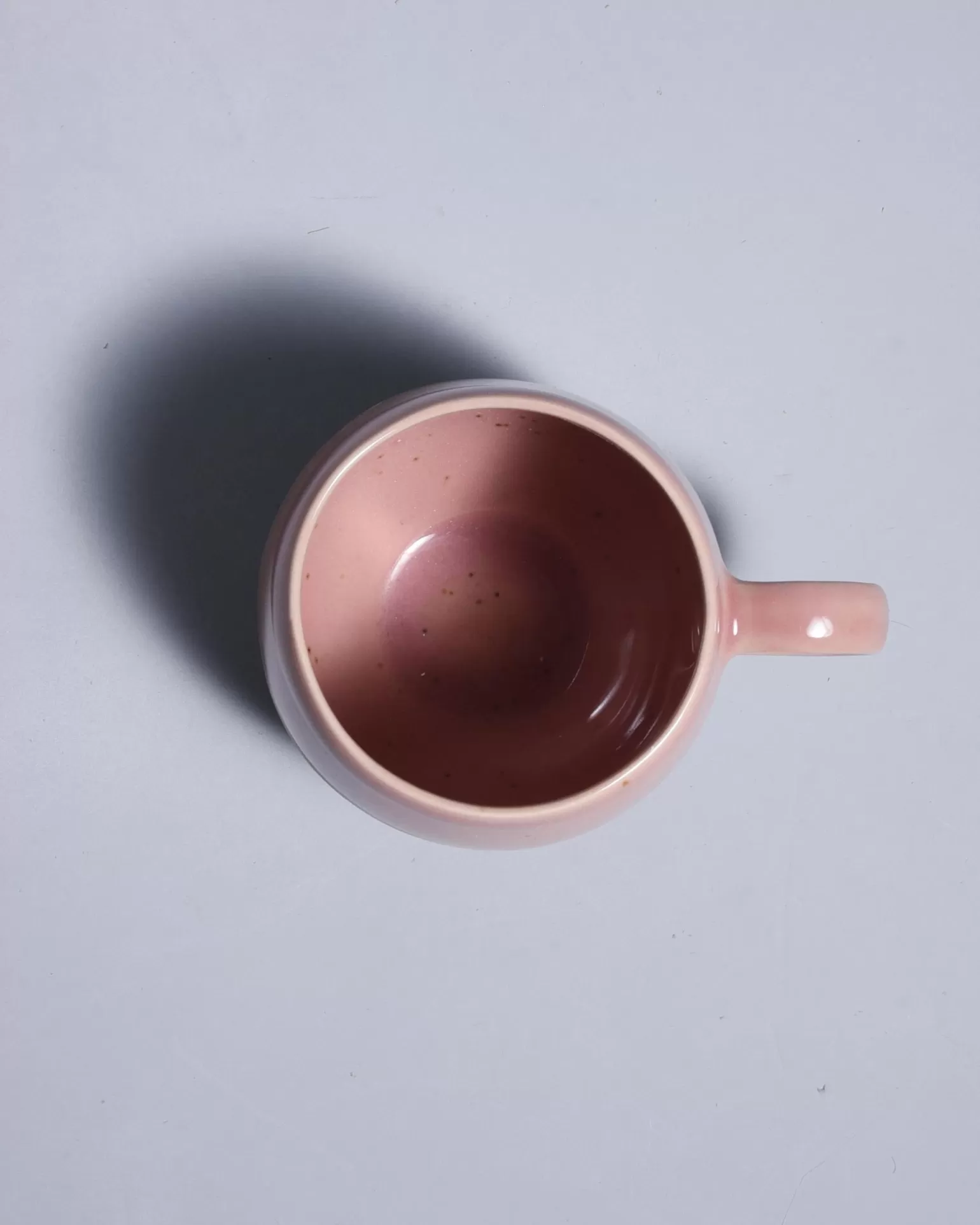 Juego de 6 Tazas Grandes Motel a Miio Bica - Combinación Rosa Clásico, Azul Marino y Beige Cremoso