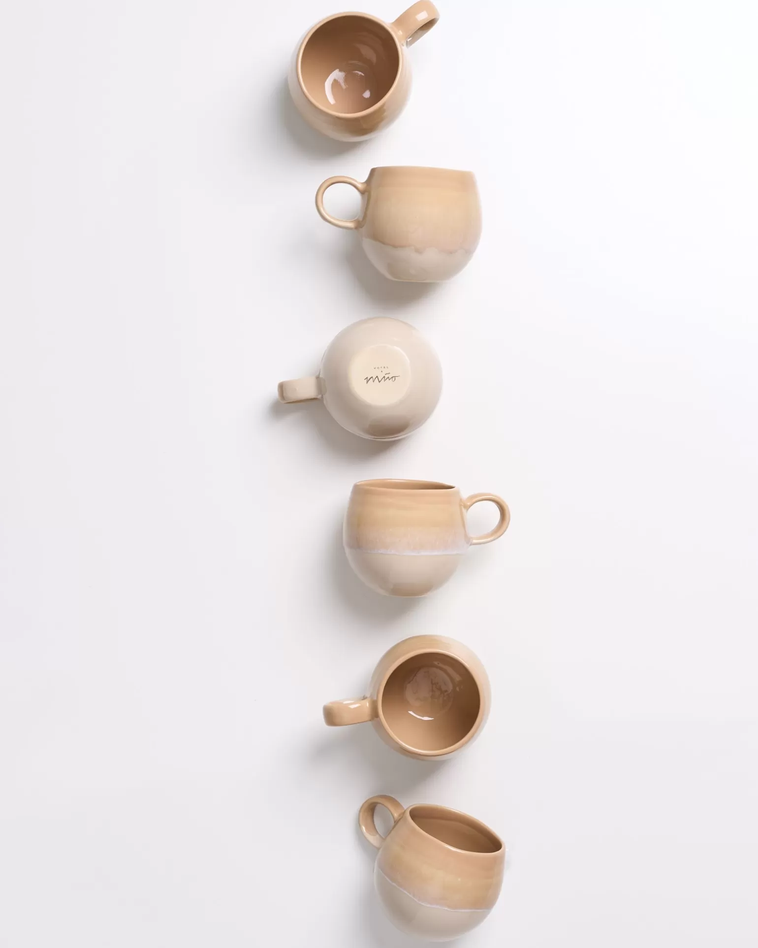 Juego de 6 Tazas Elegantes Motel a Miio Bica - Arena Natural