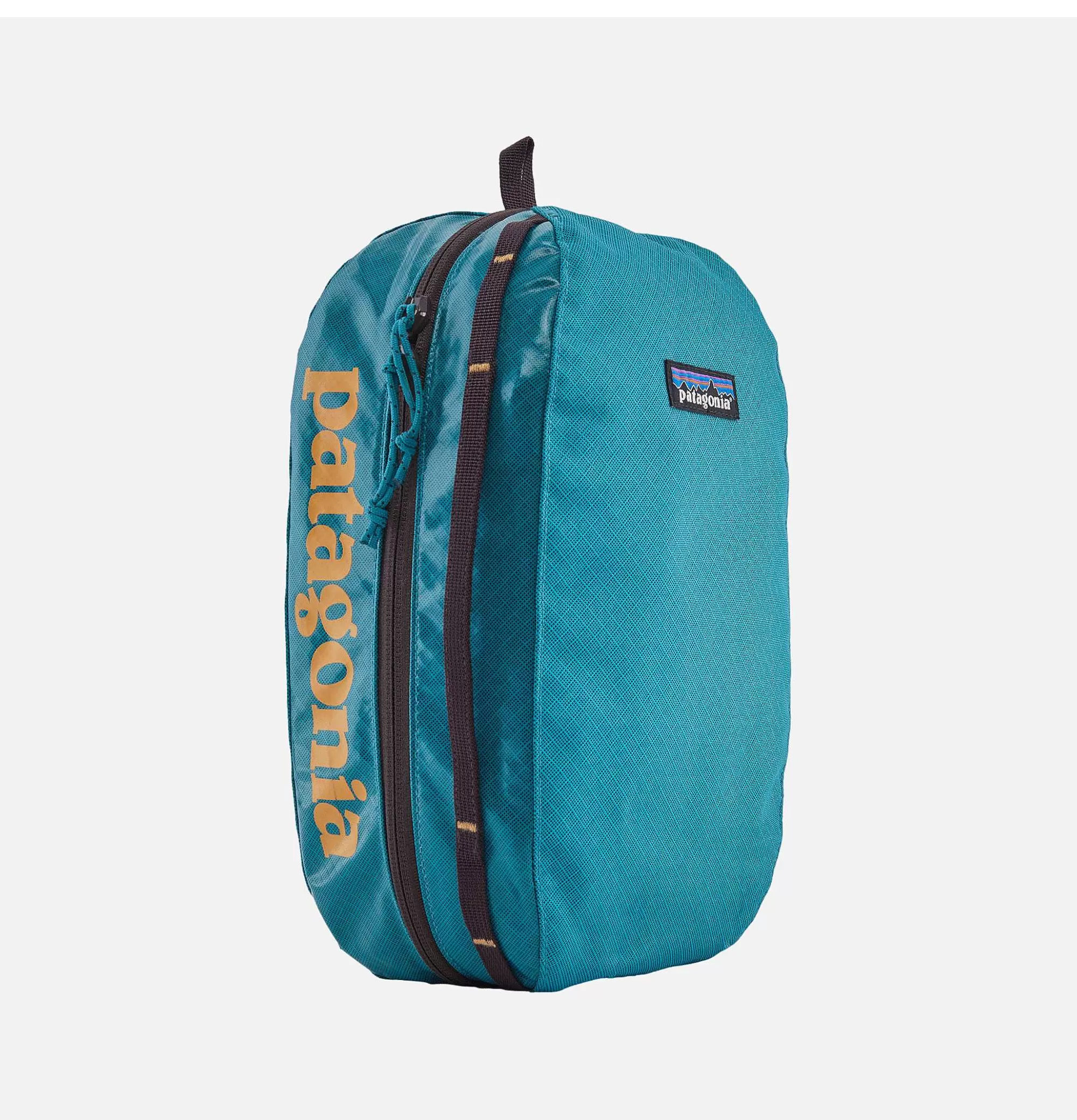 Patagonia Cubo Black Hole Mediano - Bolsa Técnica Azul Belay para Escalada, Organizador Resistente de Viaje con Compartimento Hermético