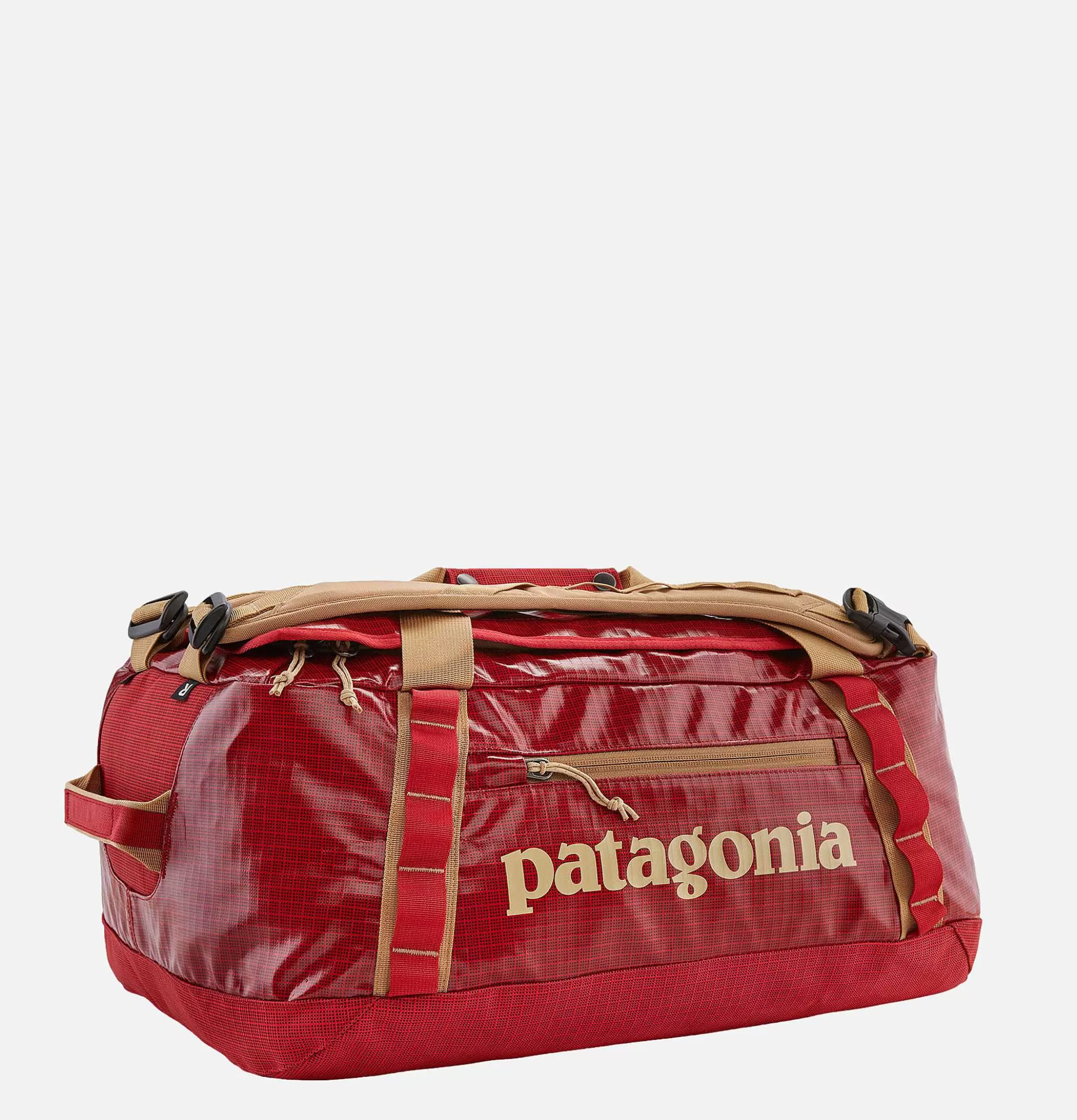 Patagonia Accesorios - Bolso de Viaje Blackhole 40L Resistente en Rojo Vibrante, Capacidad Ideal para Travesías 

(Nota: He integrado naturalmente variaciones léxicas como 