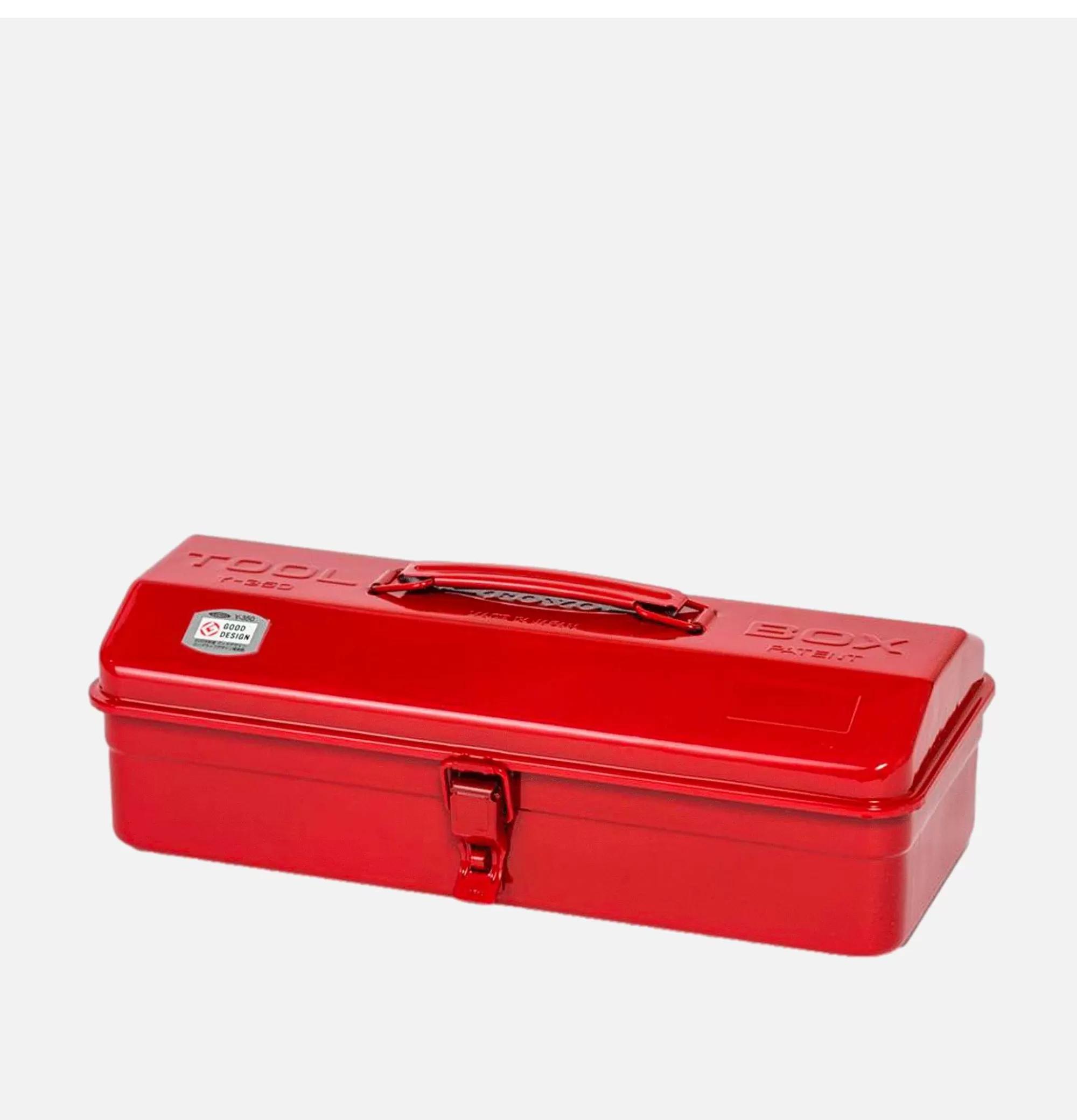 Maletín Profesional TOYO Y-350 Rojo Intenso - Caja Organizadora de Herramientas de Acero para Taller y Hogar