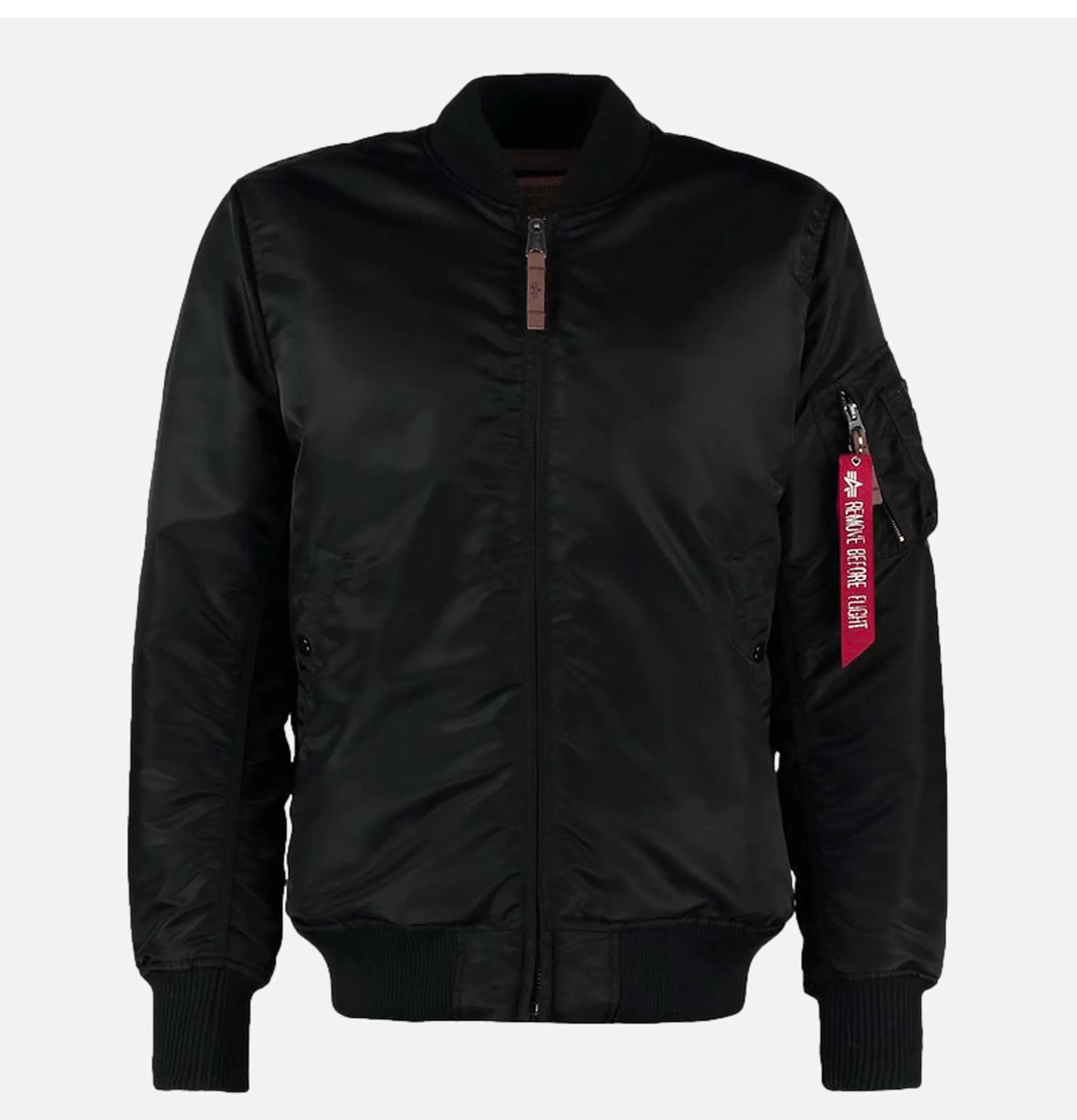 Chaqueta Militar ALPHA MA-1 Vuelo Nocturno | Abrigo Aviador en Negro Carbón - Diseño Clásico Reeditado para Outwear Urbano