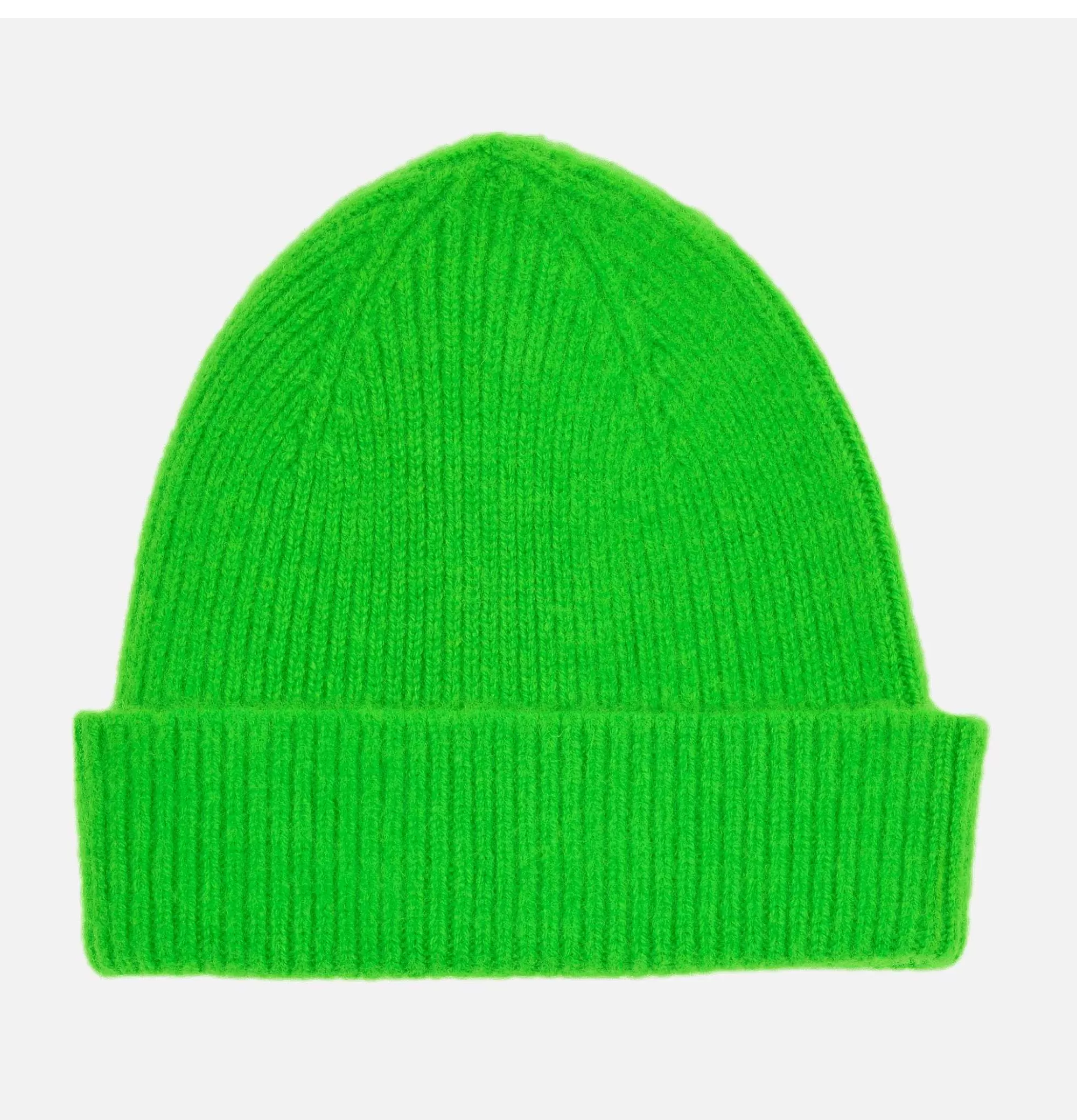 Gorro Barra ROBERT MACKIE en Verde Neón Fluorescente • Incluye Guantes, Gorros y Bufandas para Look Urbano