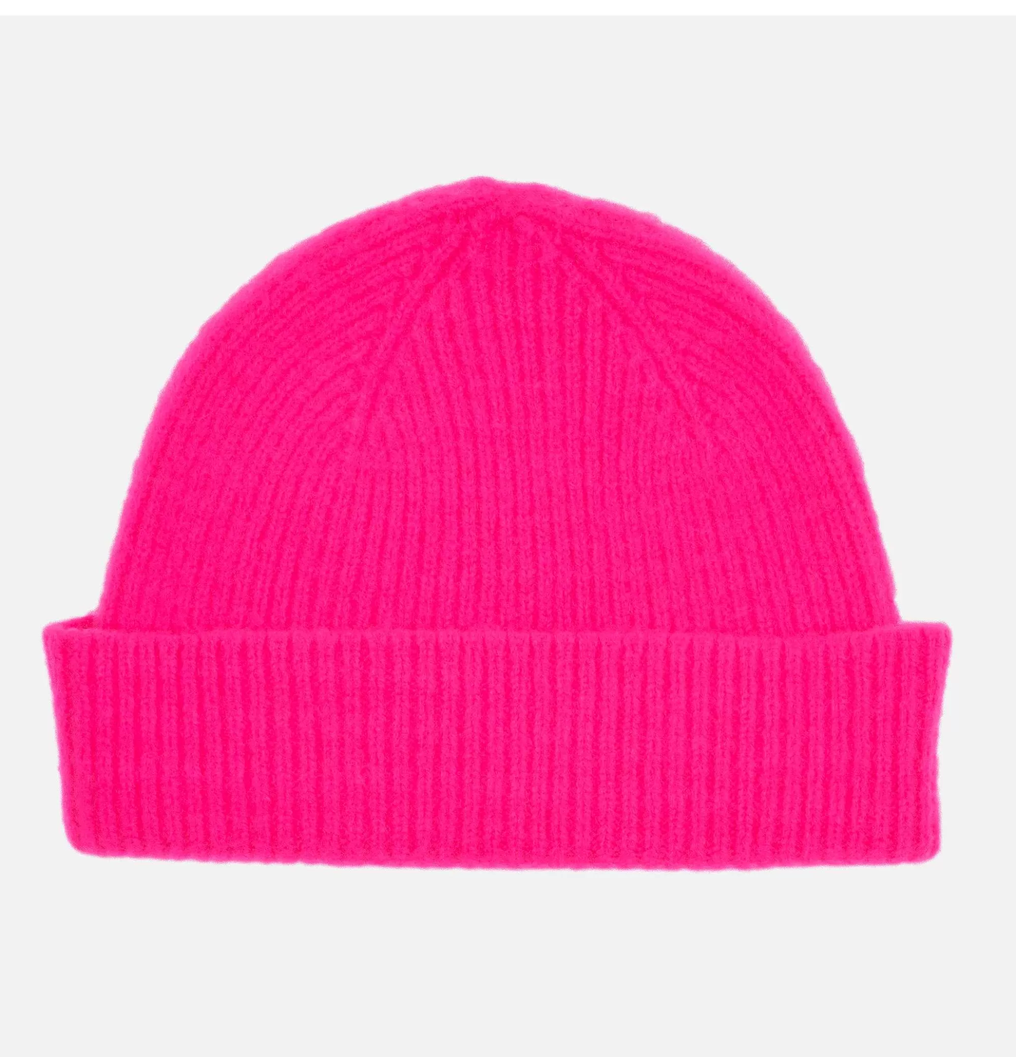 Gorro Barra Neon Rosa Robert Mackie - Conjunto Invierno: Guantes, Gorros y Bufandas de Lujo con Toque Vibrante