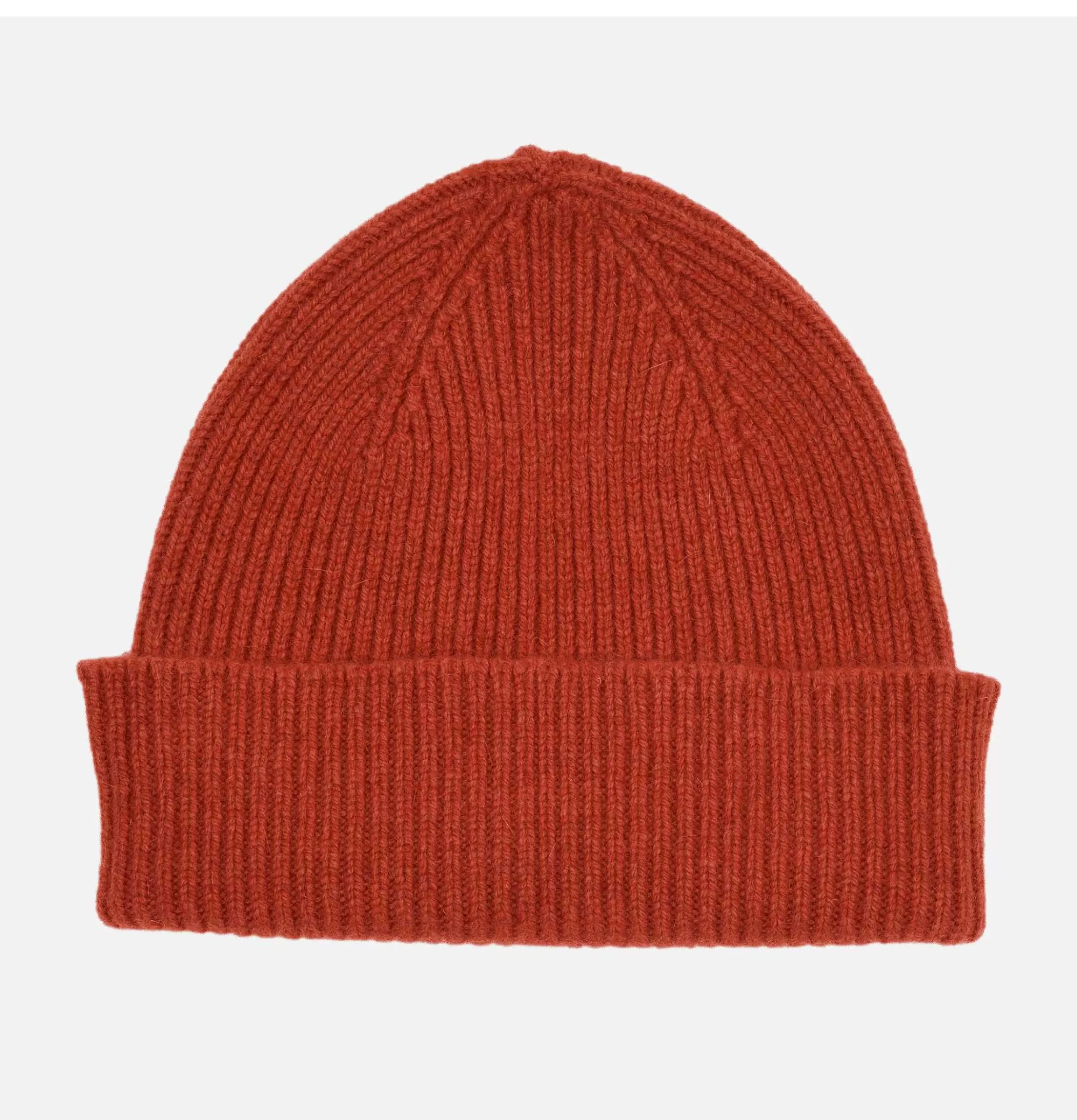 Gorros Clásicos Barra en Tono Russet - Guantes y Bufandas Robert Mackie | Complementos de Invierno en Lana Natural