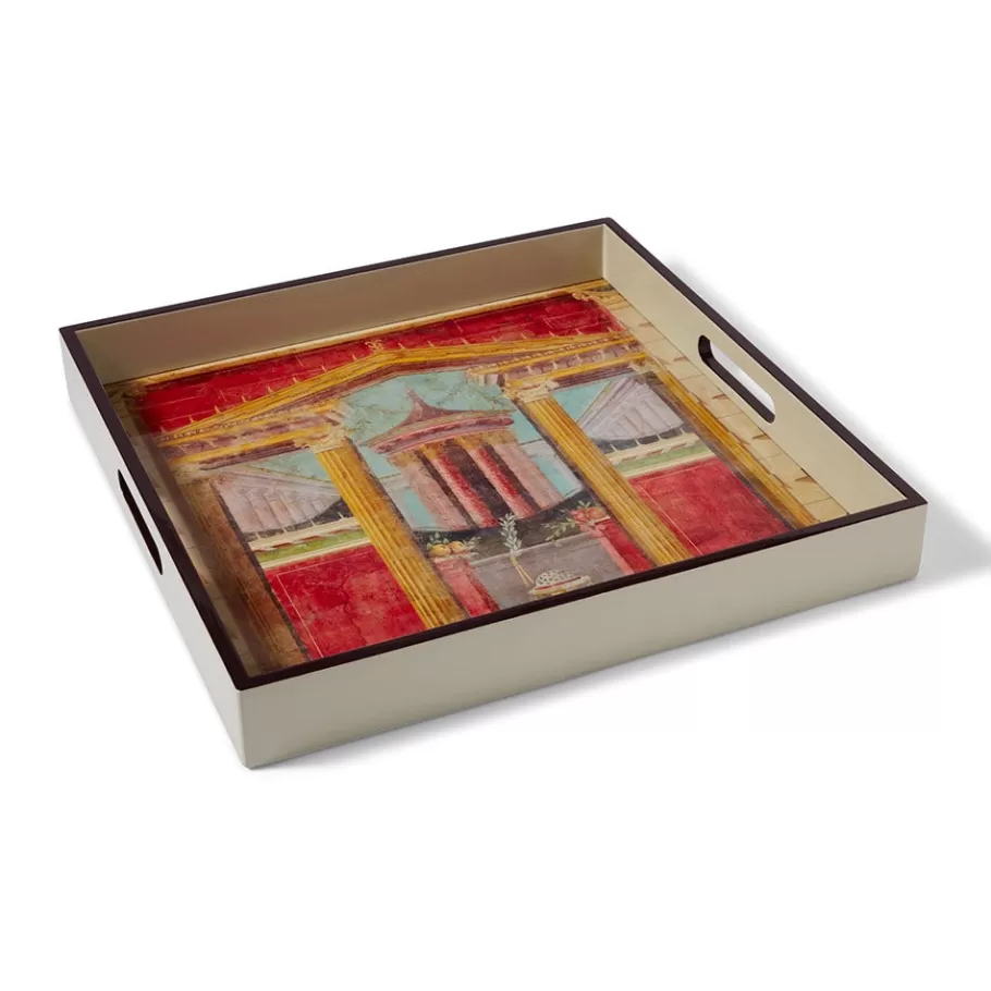 The Met Store Tableware | Decorative Accents*Boscoreale Fresco Wood Lacquer Tray