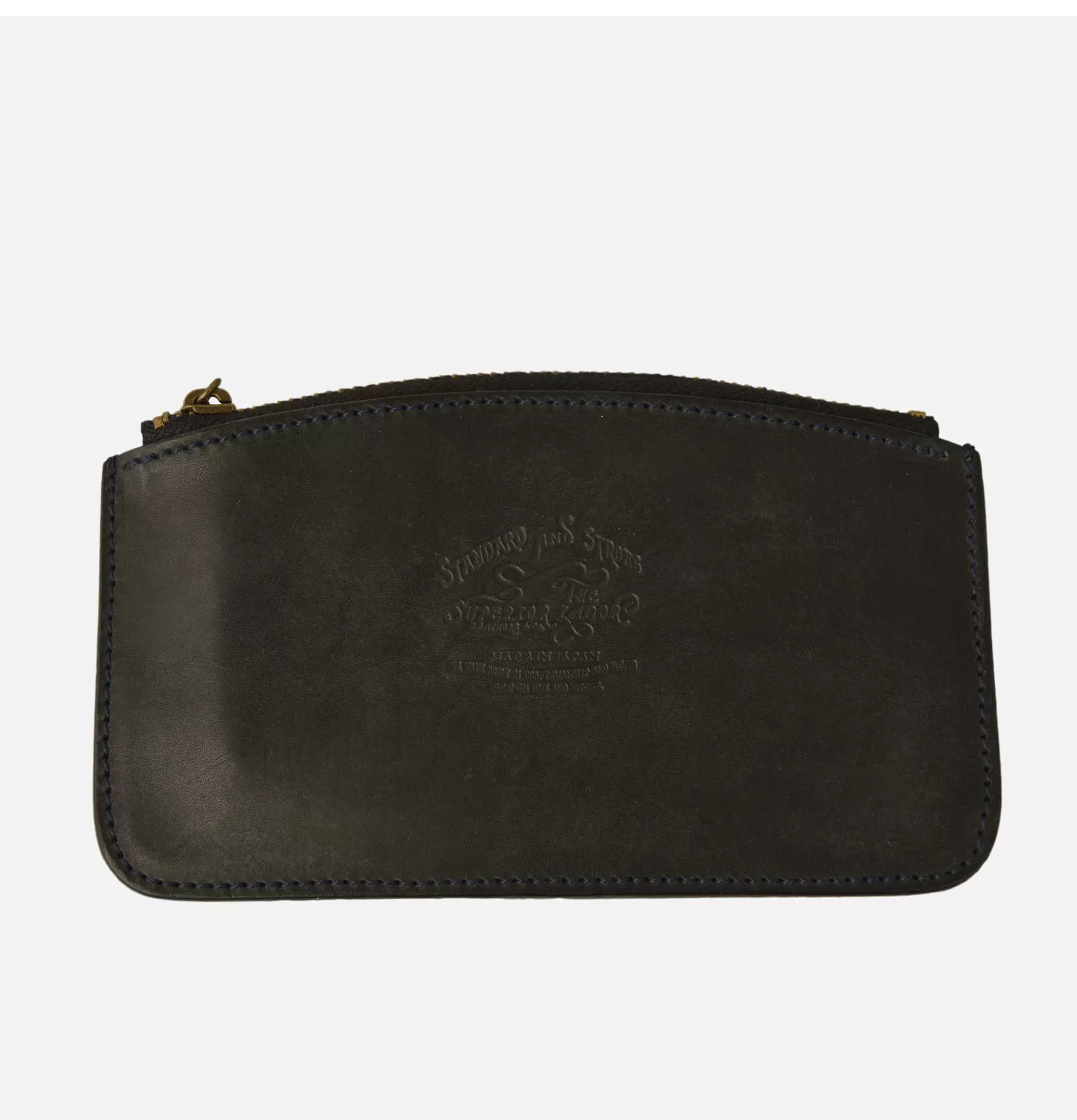 Portafolios Elegante en Cuero Negro - Pequeño Accesorio de Marroquinería Superior