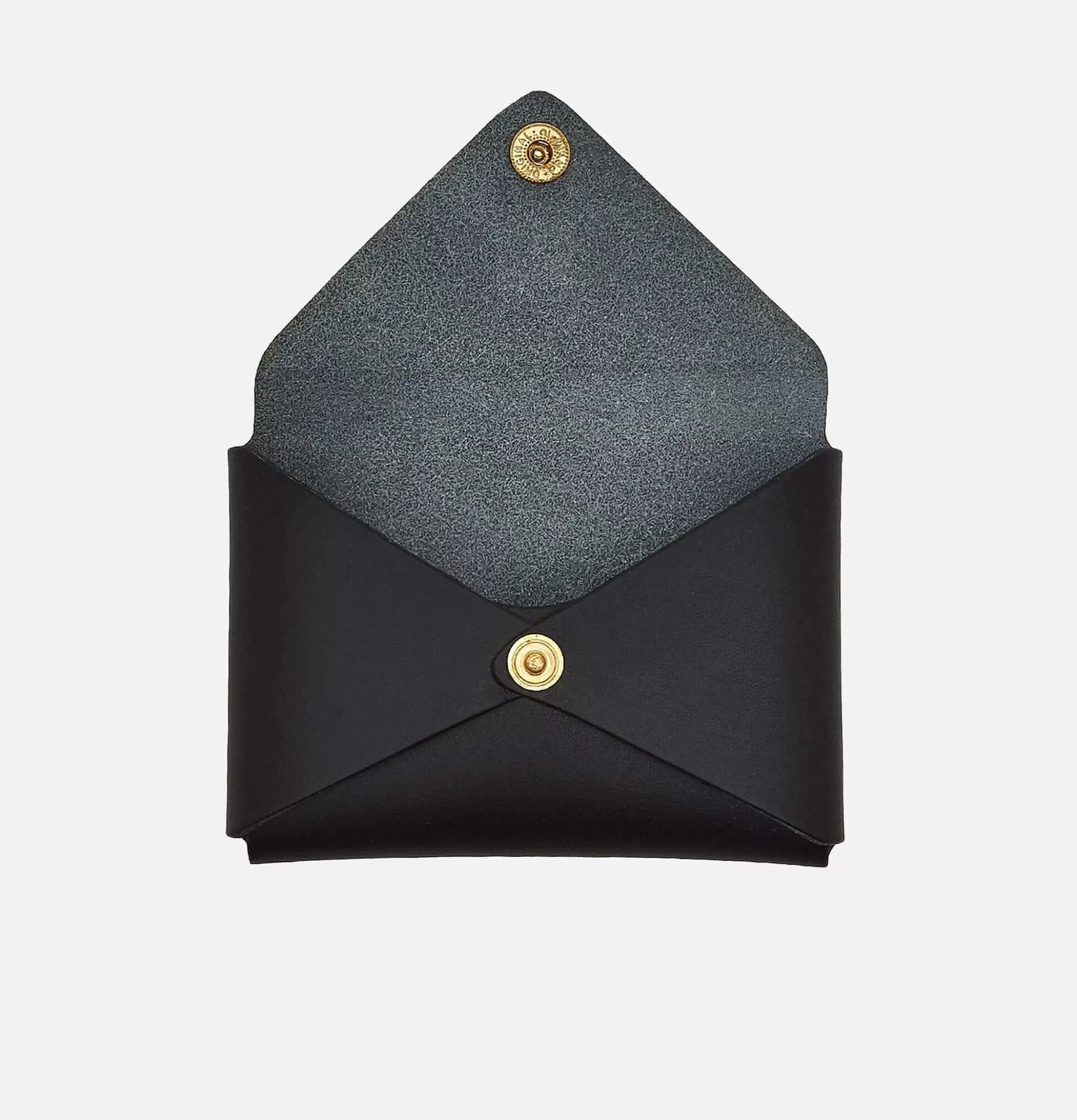 Portafolio Compacto Sovana en Cuero Negro - Diseño Elegante por IL BISONTE