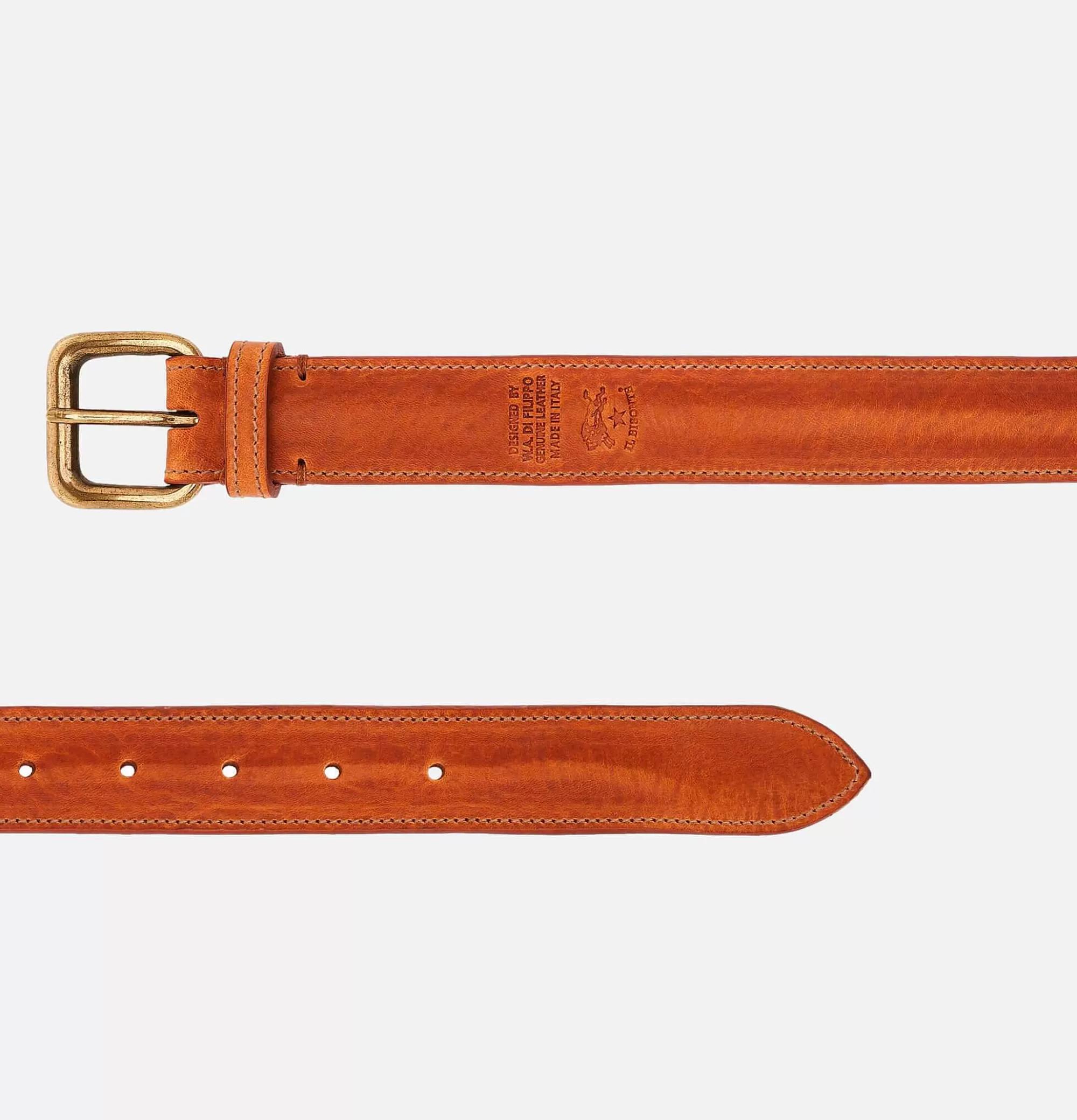 ¡Cinturón IL BISONTE en cuero de búfalo auténtico! Elegancia italiana para tu estilo diario.