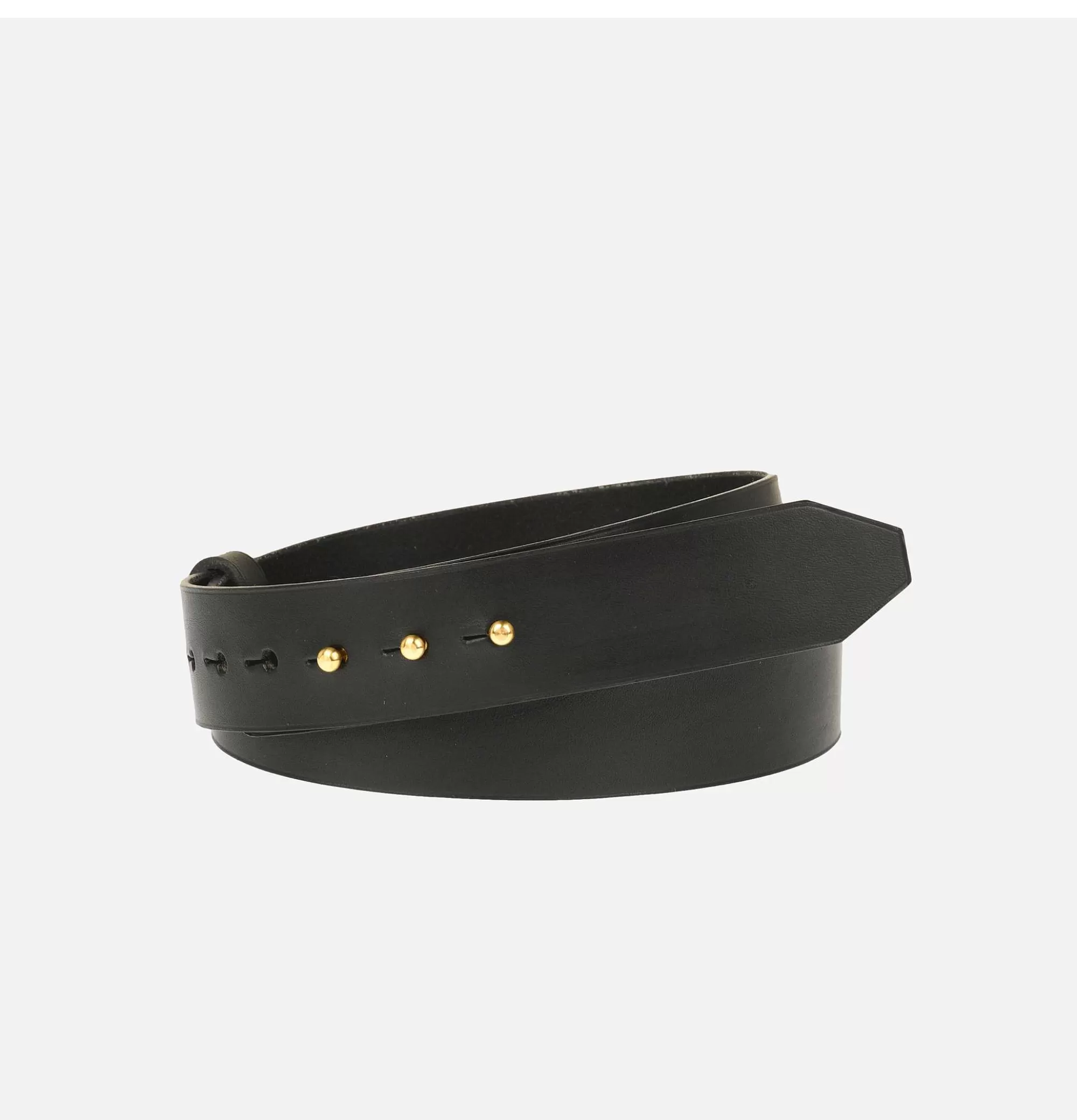 Cinturón Elegante Gropius Negro L'Anguille - Diseño Minimalista en Cuero Premium