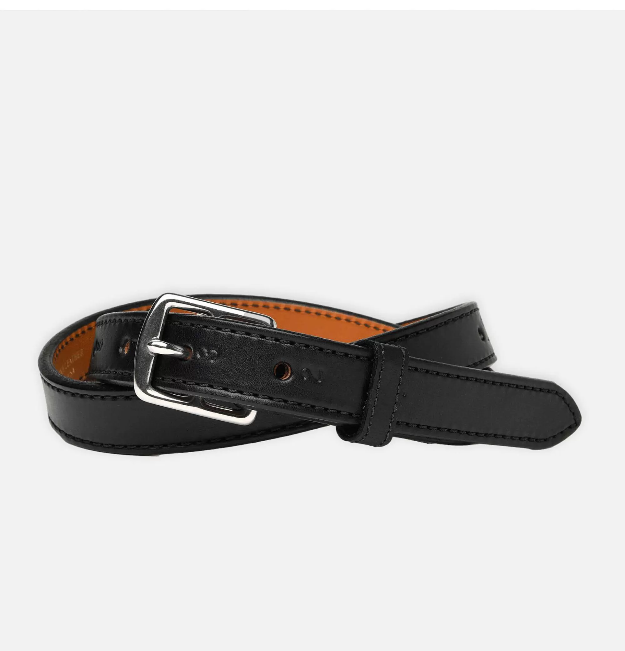YUKETEN Cinturón Vaquero con Hebilla Estribo - Negro Clásico para Equitación

（：：1.