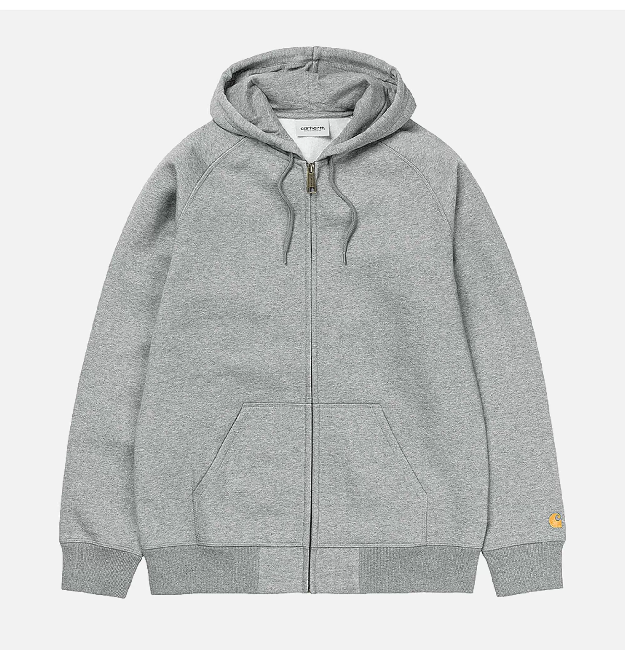 Chaqueta con Capucha Chase CARHARTT WIP - Gris Ceniza Humo | Abrigo Deportivo en Tejido Polar y Algodón para Máxima Calidez