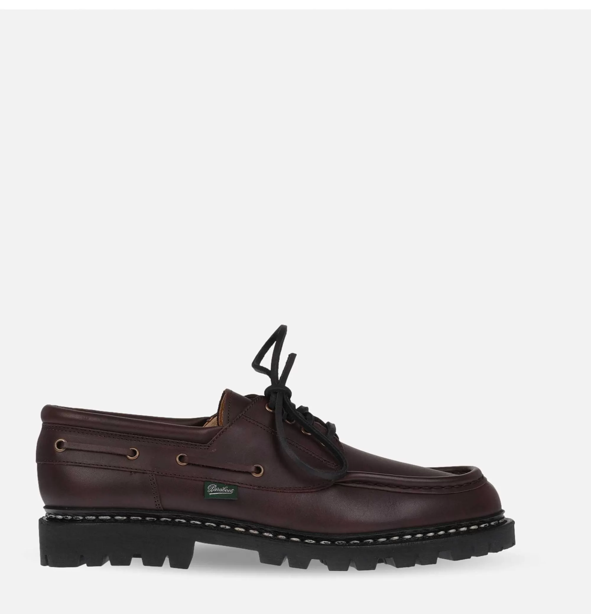 PARABOOT Chimey Ébano - Zapatos Casuales para Hombre en Cuero de Alta Calidad, Estilo Urbano con Diseño Francés Clásico