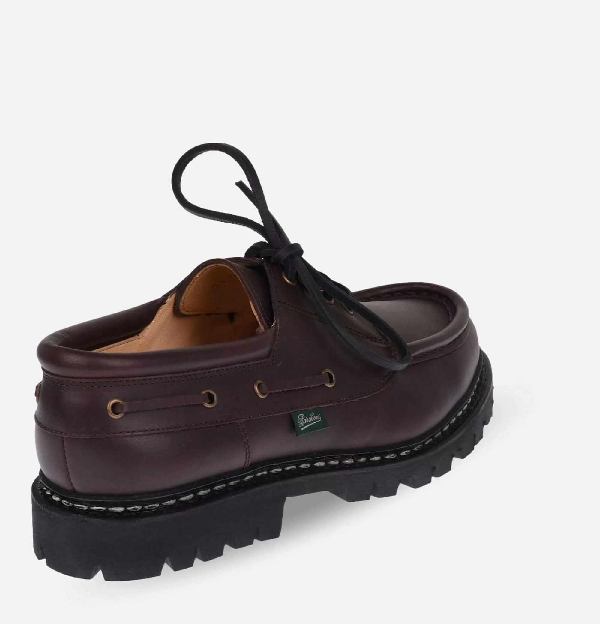 PARABOOT Chimey Ébano - Zapatos Casuales para Hombre en Cuero de Alta Calidad, Estilo Urbano con Diseño Francés Clásico