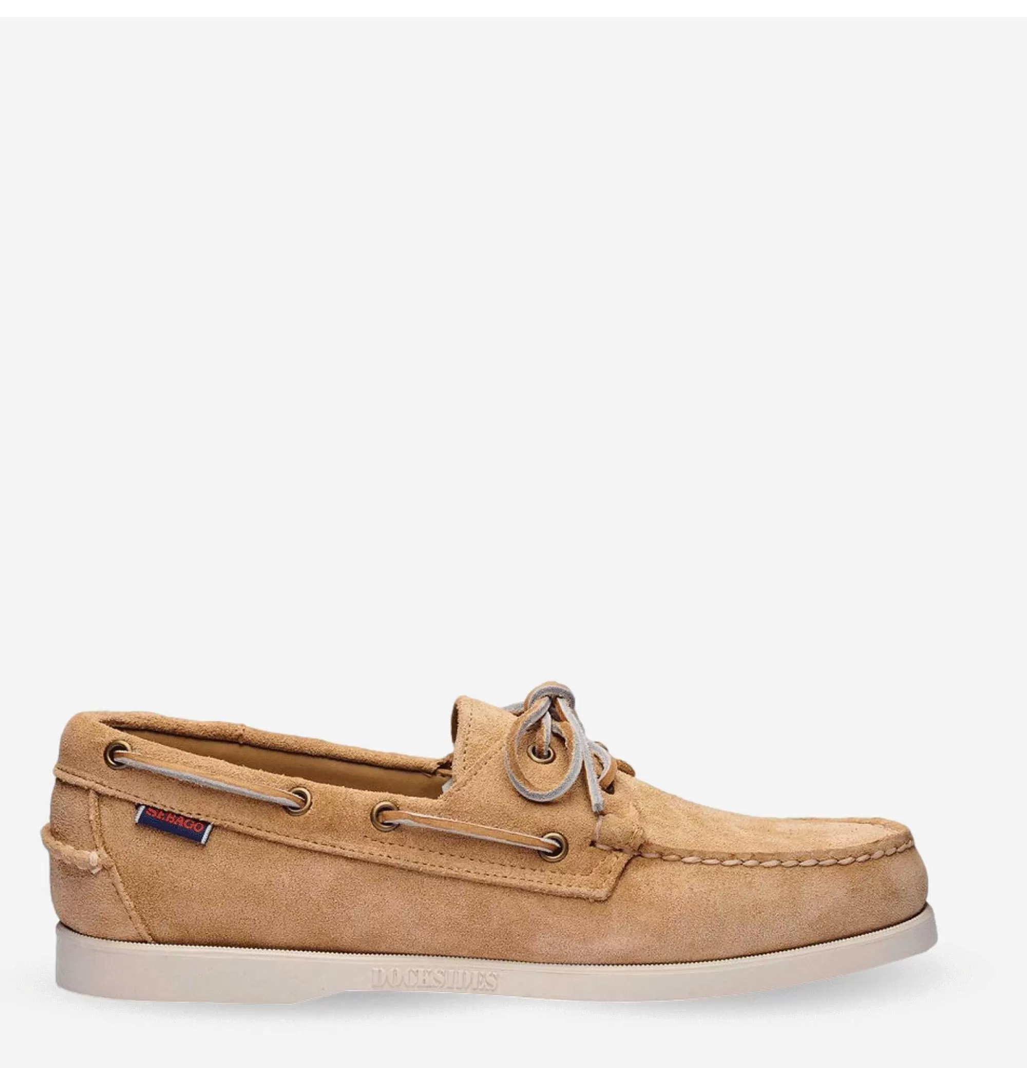 SEBAGO Zapatos Náuticos Docksides Hombre - Beige Arena, Estilo Casual Duradero para Paseo Marítimo