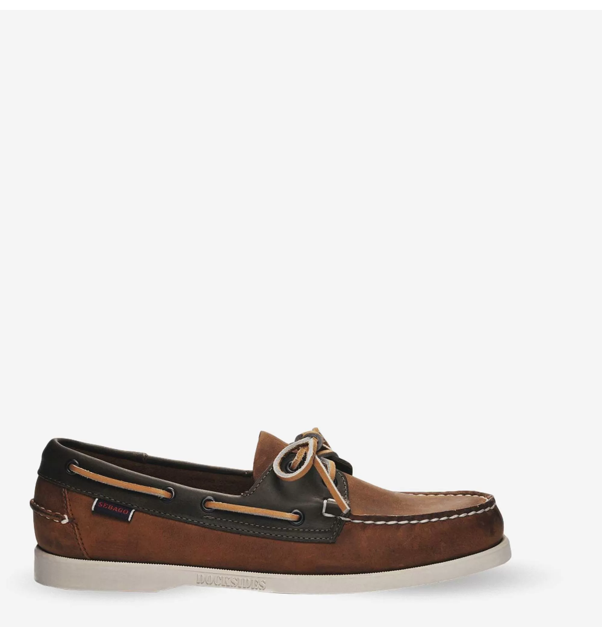 SEBAGO Zapatos Náuticos Dockside para Hombre - Gris Arena, Diseño Duradero y Estilo Casual