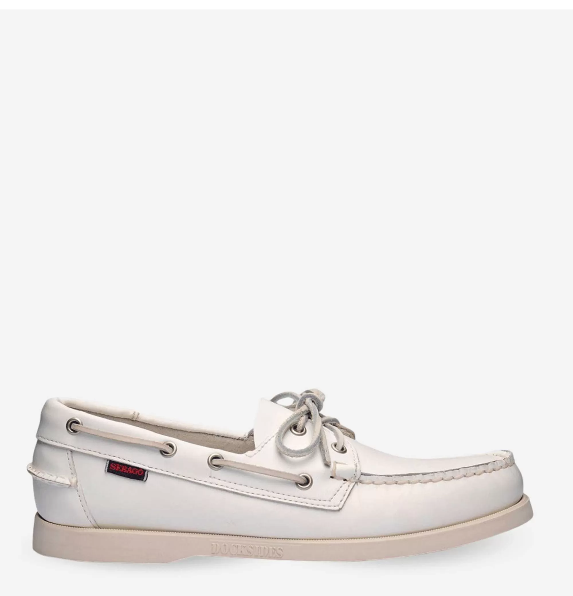 SEBAGO Docksides Clásicos - Zapatos Deportivos en Blanco Puro para Hombre