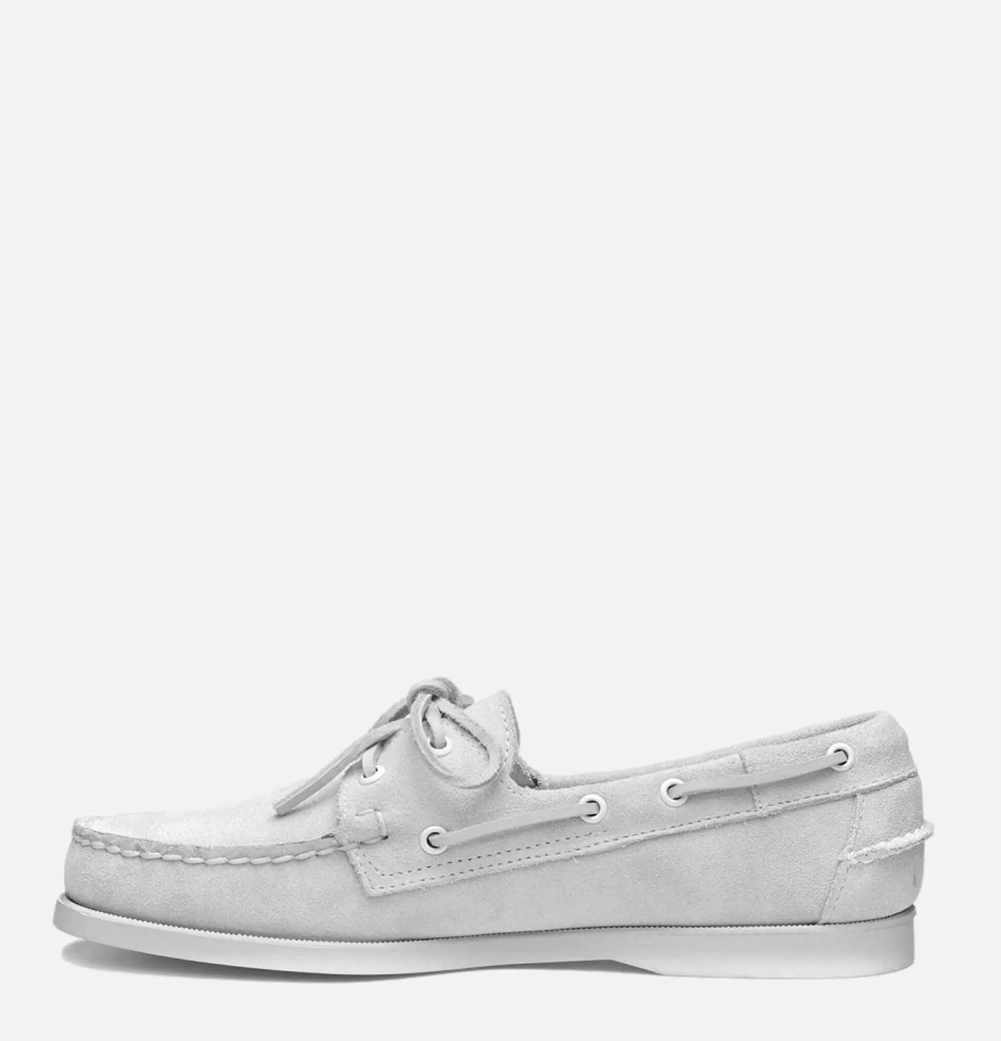 Zapatos Náuticos SEBAGO Docksides en Piel de Ante Blanco - Calzado Casual para Caballeros
