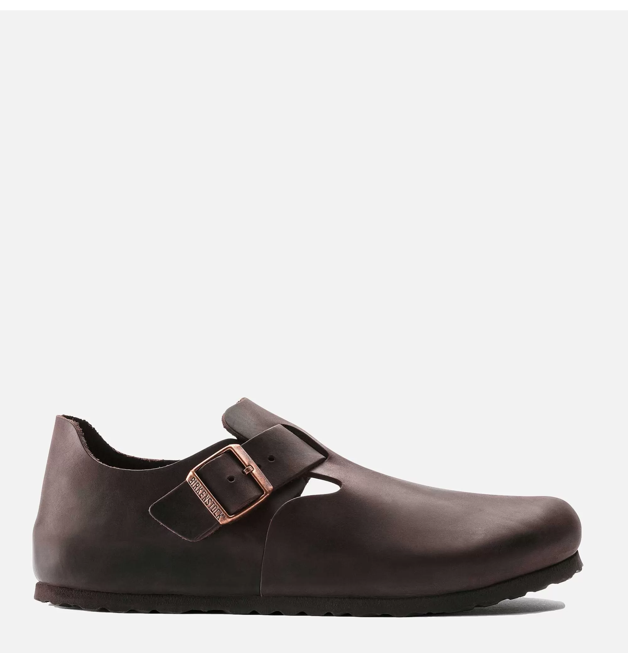BIRKENSTOCK Sandalias London Habana para Hombre - Cuero Natural con Soporte Anatómico