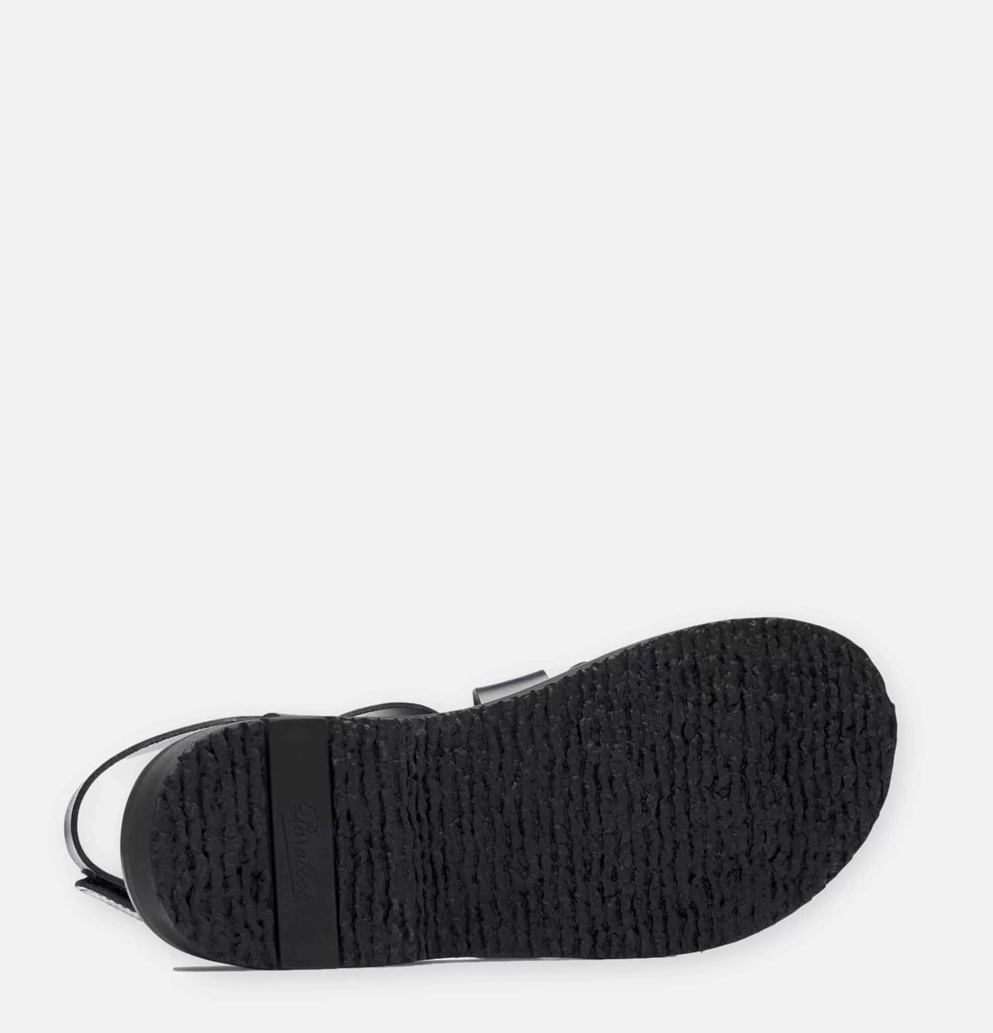 PARABOOT Noumea - Sandalias Masculinas en Cuero Negro con Suela Antideslizante