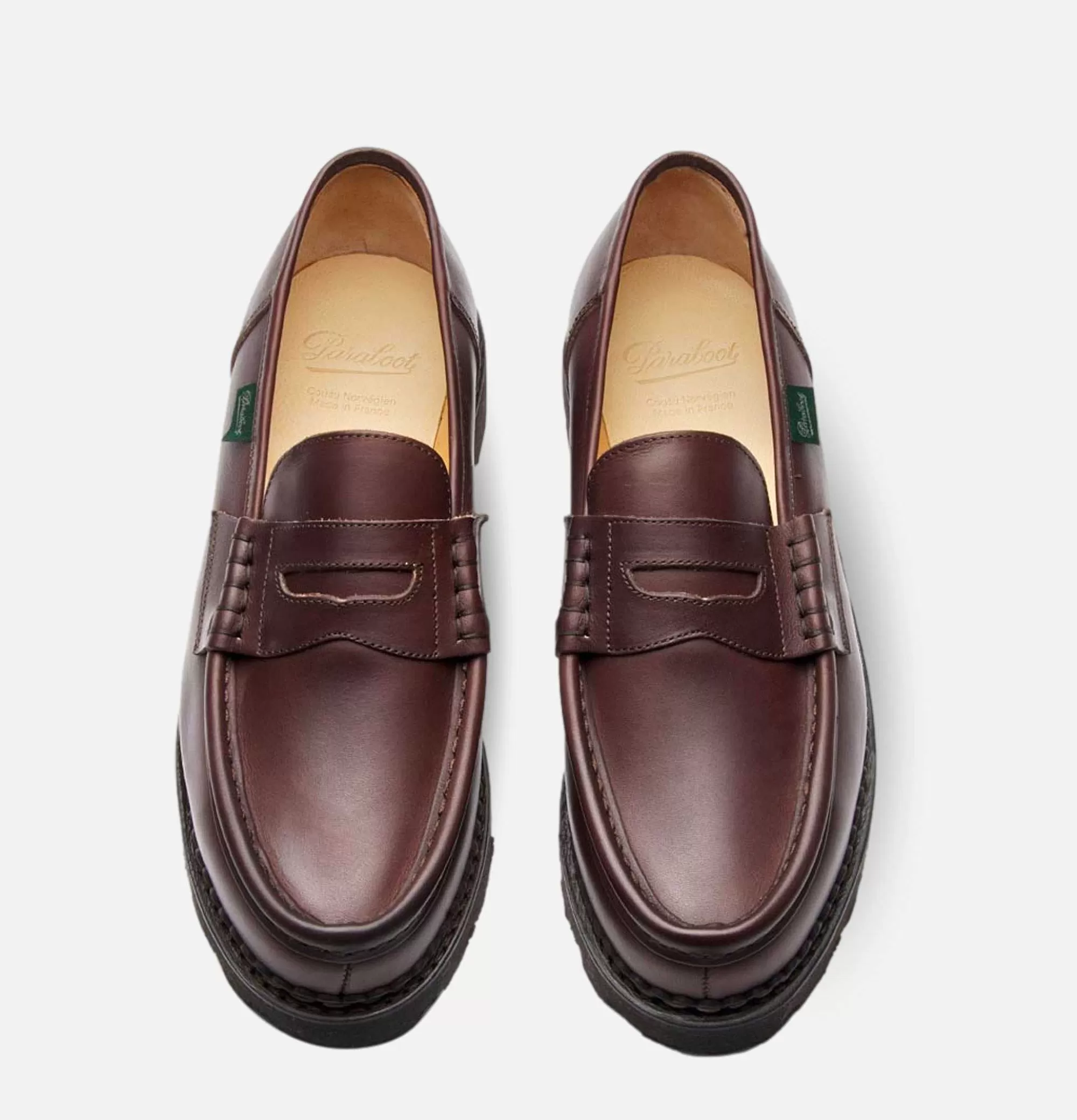BOTAS Paraboot® Café Reims - Calzado Casual para Hombres con Diseño Vintage y Suela Antideslizante