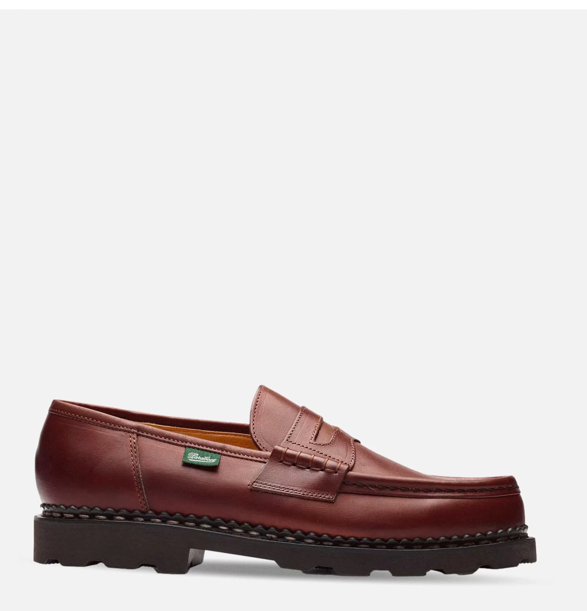 PARABOOT Reims - Zapatos Clásicos en Marrón para Caballero, Calzado Casual de Cuero Premium