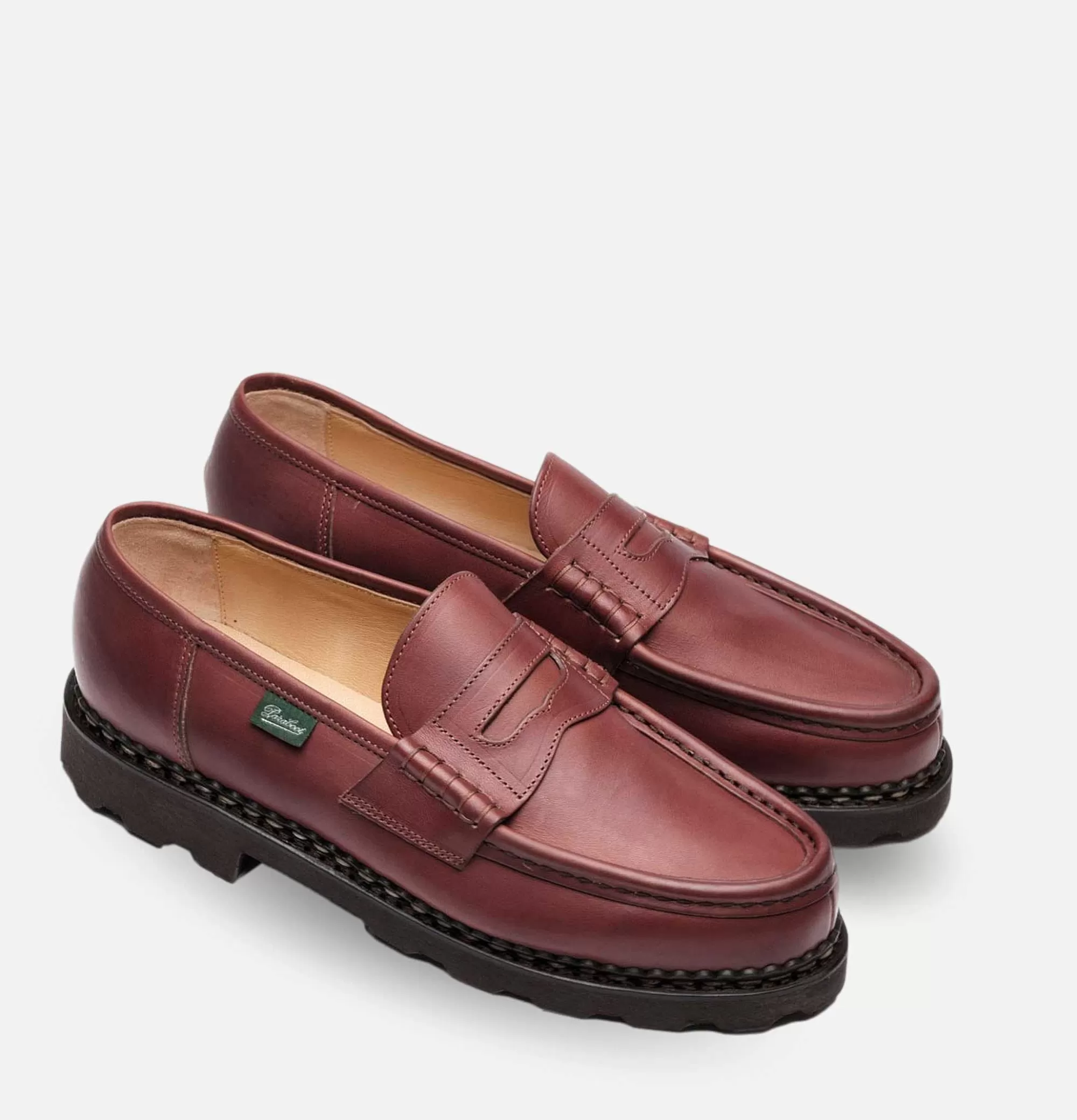 PARABOOT Reims - Zapatos Clásicos en Marrón para Caballero, Calzado Casual de Cuero Premium