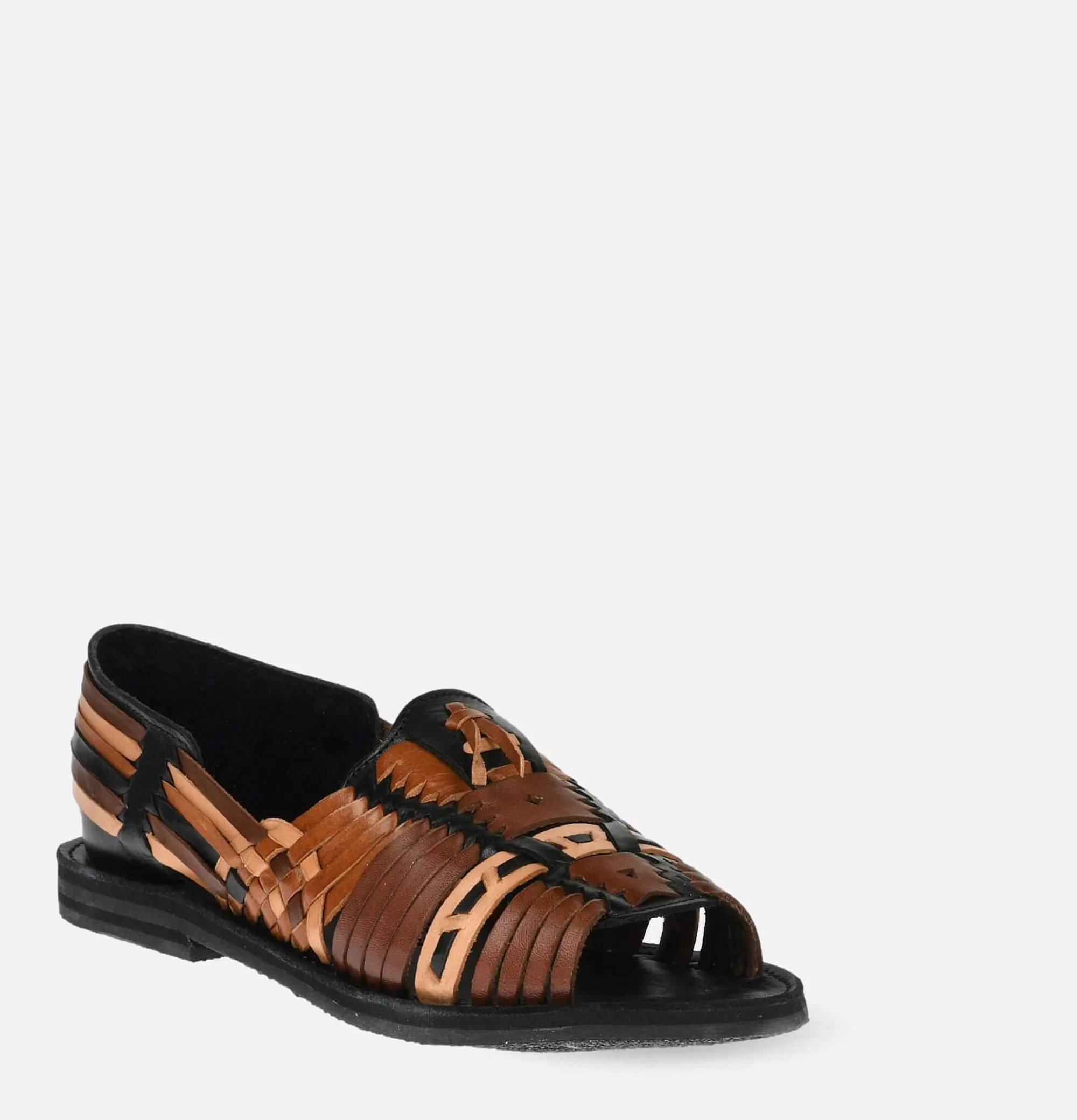 CHAMULA Uxmal - Sandalias Clásicas para Hombre en Negro Multicolor, Diseño Versátil y Duradero