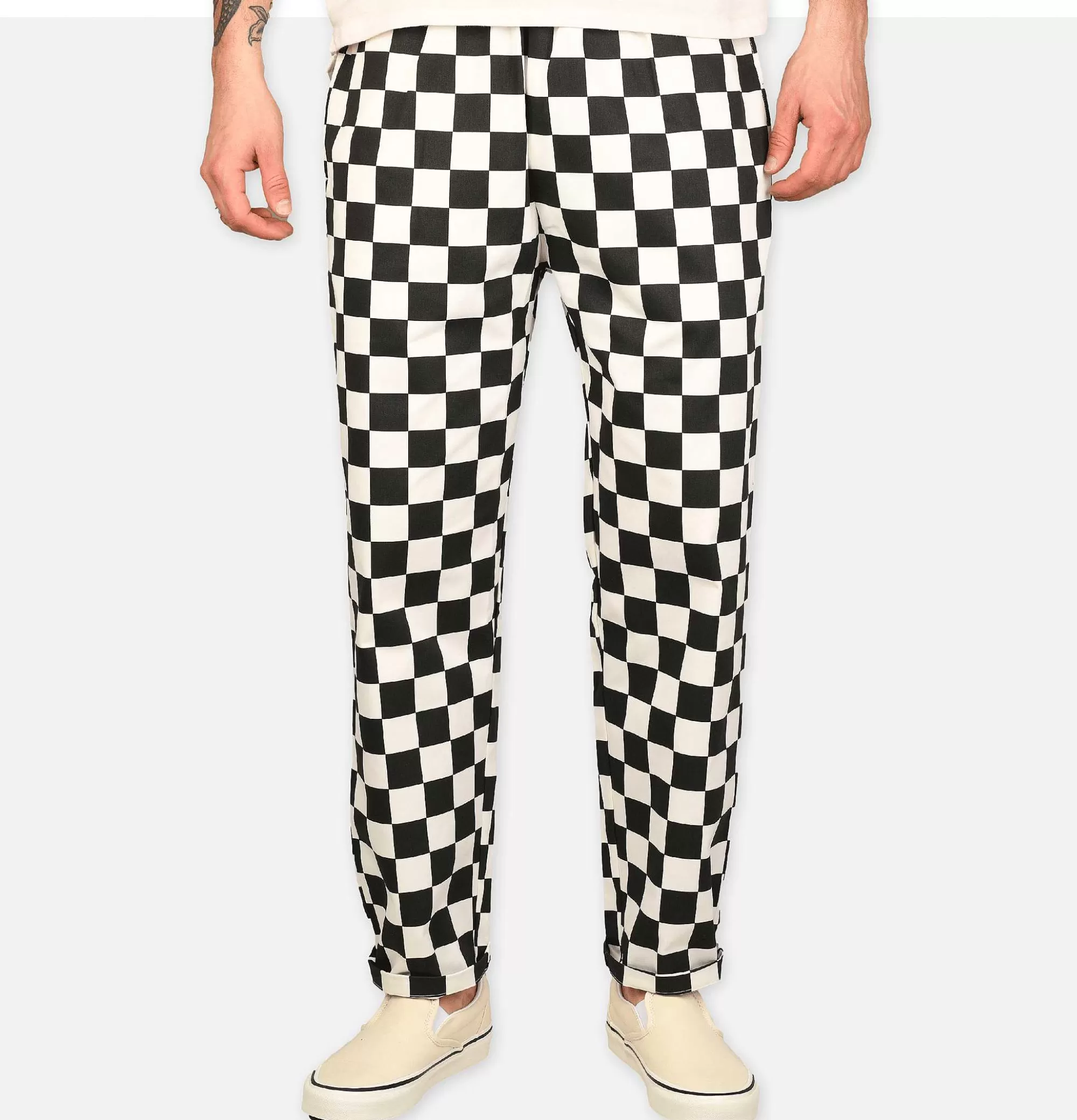 Pantalón Profesional de Chef COOKMAN - Diseño Cuadrillé en Negro para Cocina

(，：1.  2. CuadrilléChecker 3. 