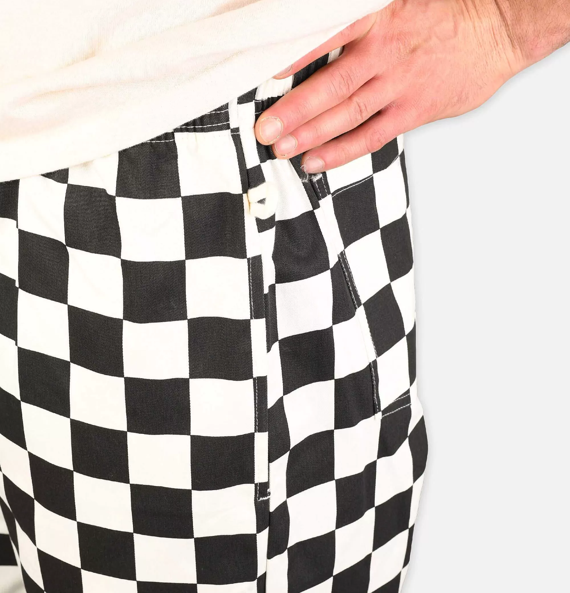 Pantalón Profesional de Chef COOKMAN - Diseño Cuadrillé en Negro para Cocina

(，：1.  2. CuadrilléChecker 3. 