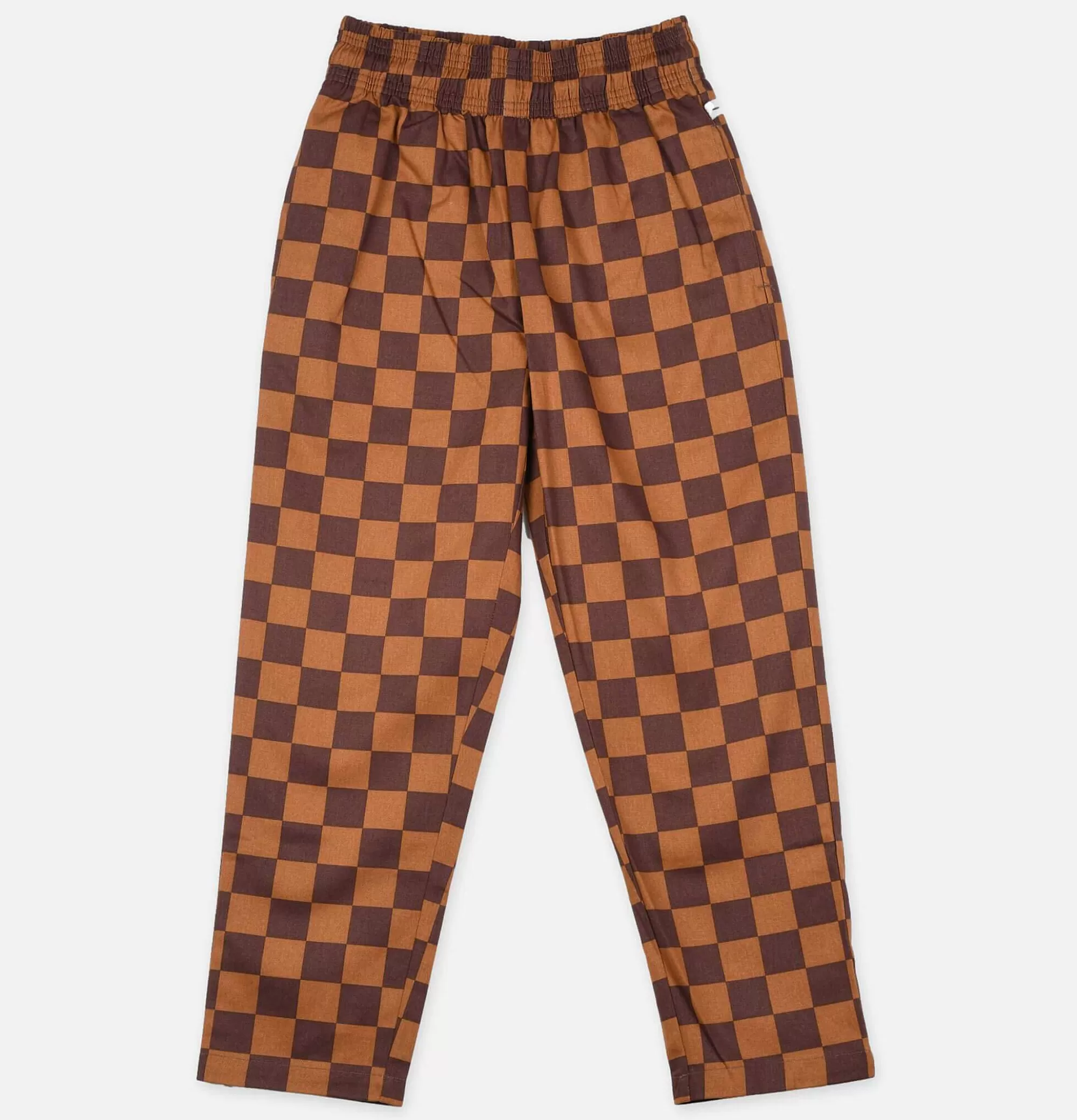 Pantalones de Chef Profesionales CookMan - Diseño en Cuadros Marrones con Ajuste Perfecto