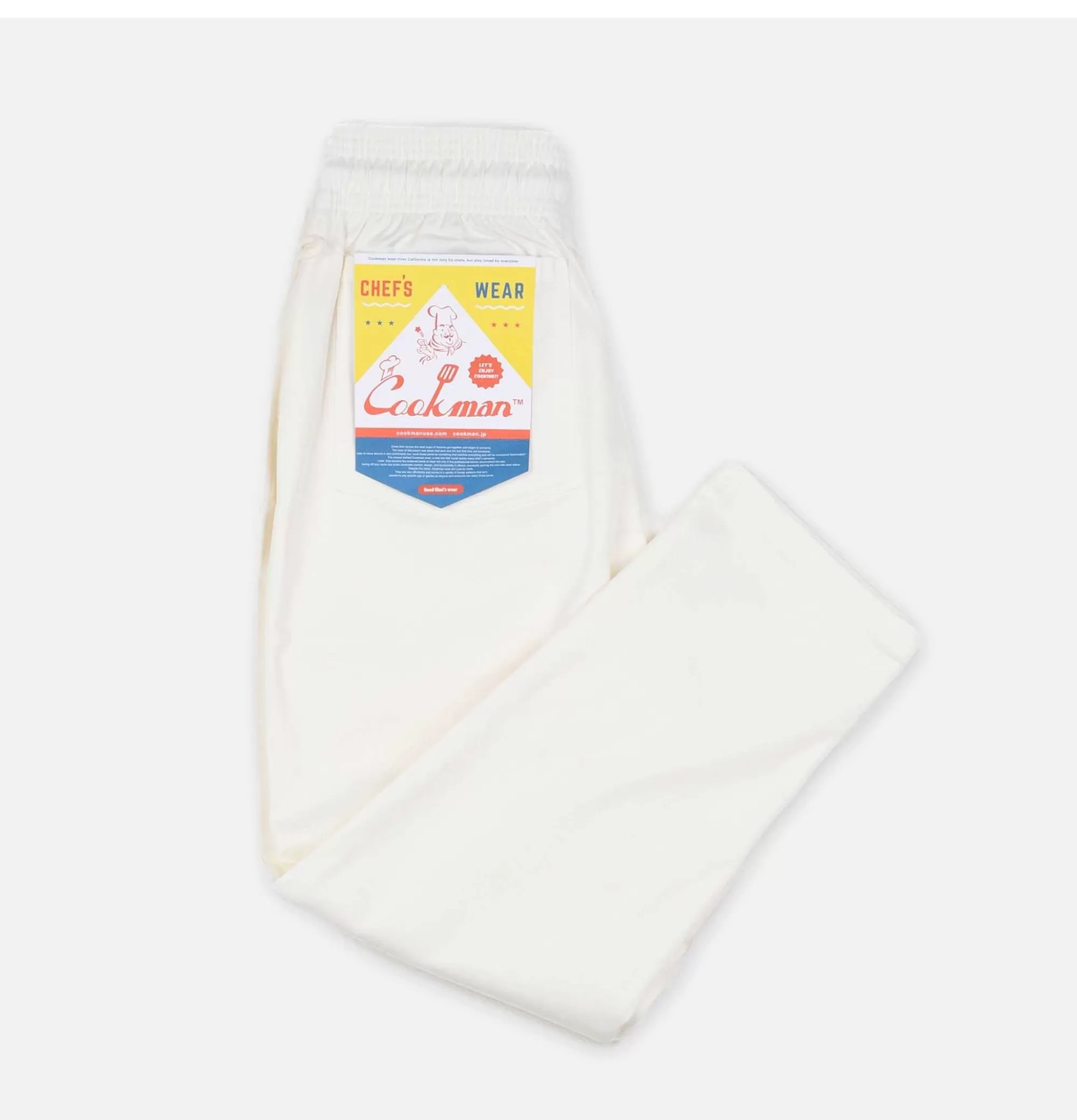 COOKMAN Pantalones de Chef Profesionales - Antiadherentes y Ligeros para Cocinas Intensas (Color Blanco)